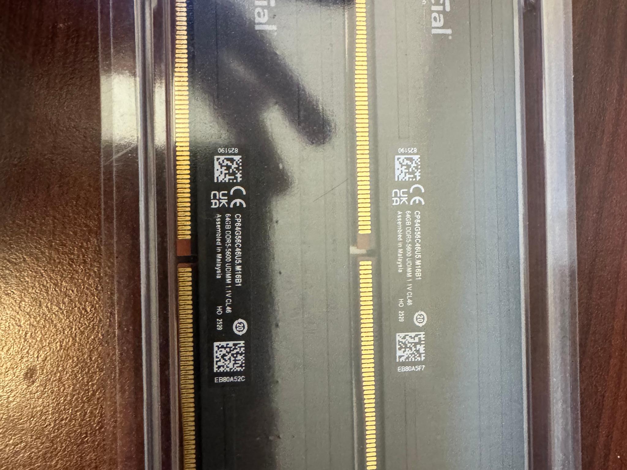Crucial Pro 128GB DDR5 (2 x 64GB) 5600Mhz