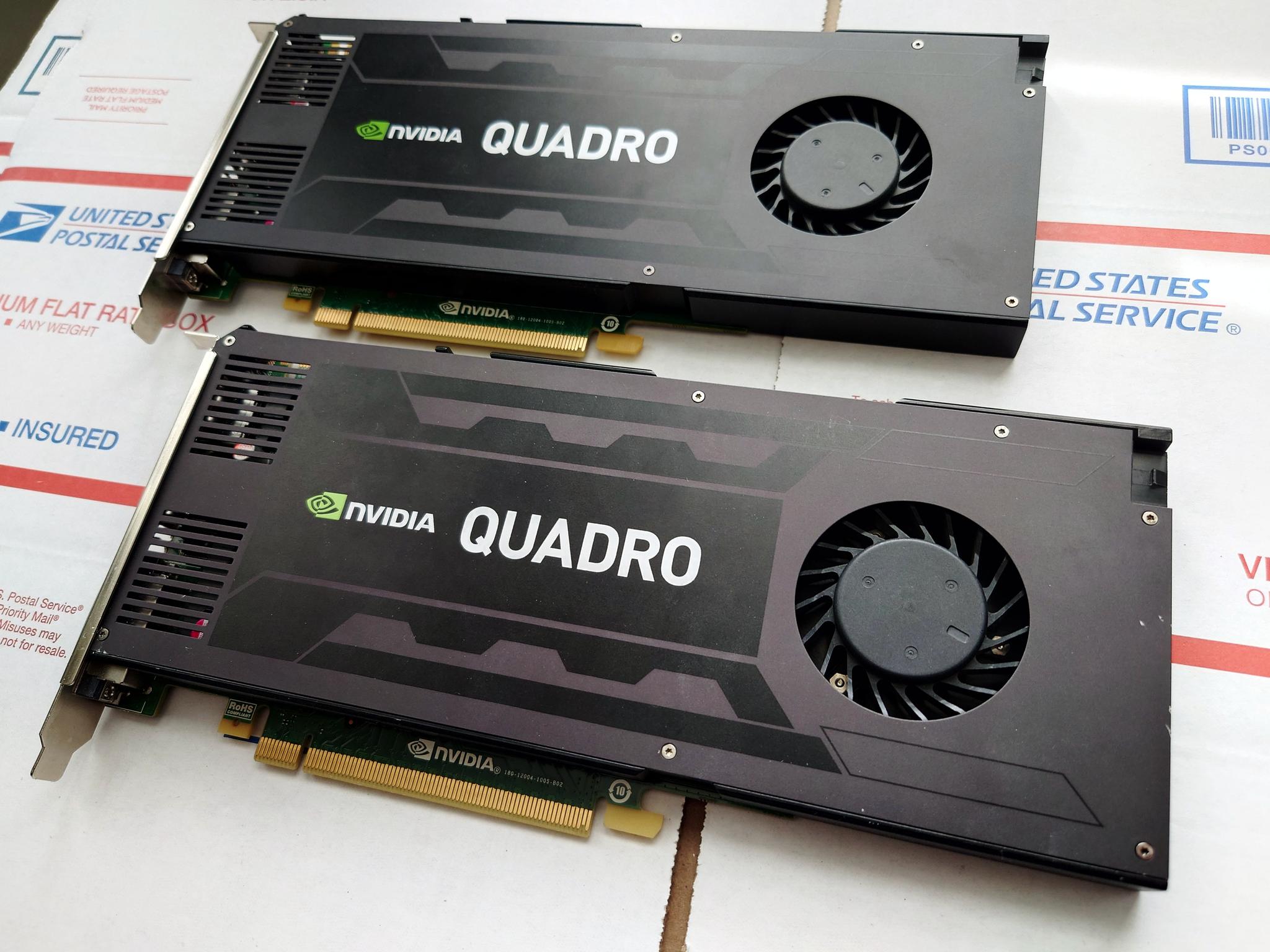 Lot of 2 Nvidia Quadro K4200 4GB GDDR5 DP/DVI Video Card