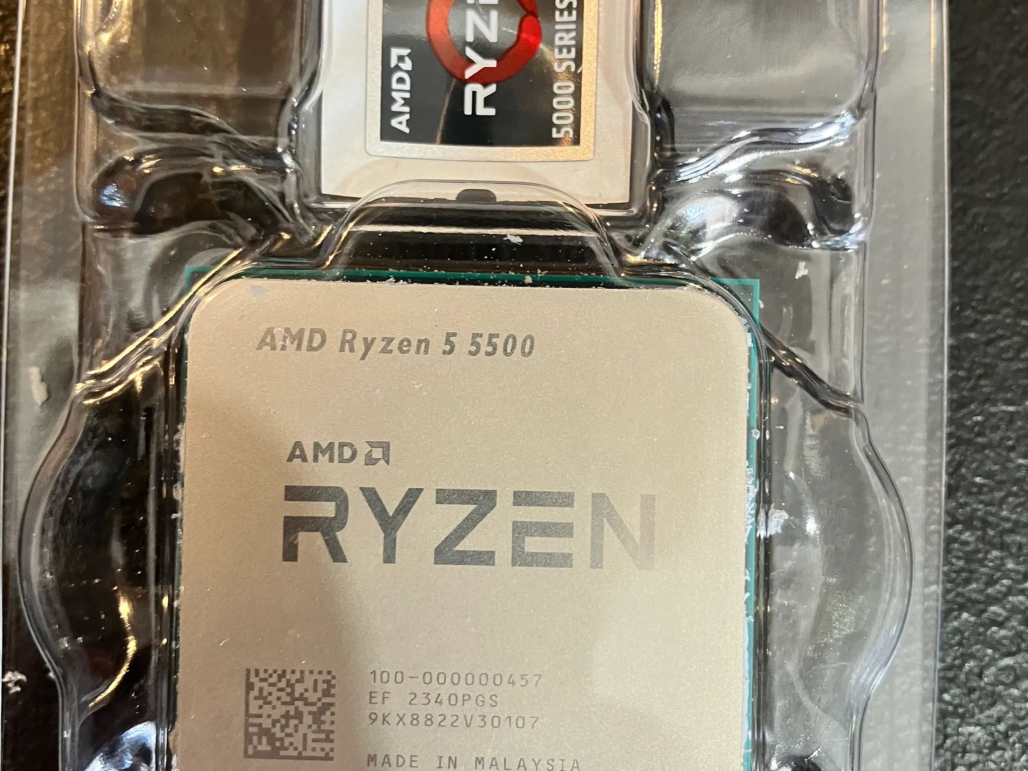 AMD Ryzen 5 5500 6 Core 12 Thread W/Out CPU Cooler