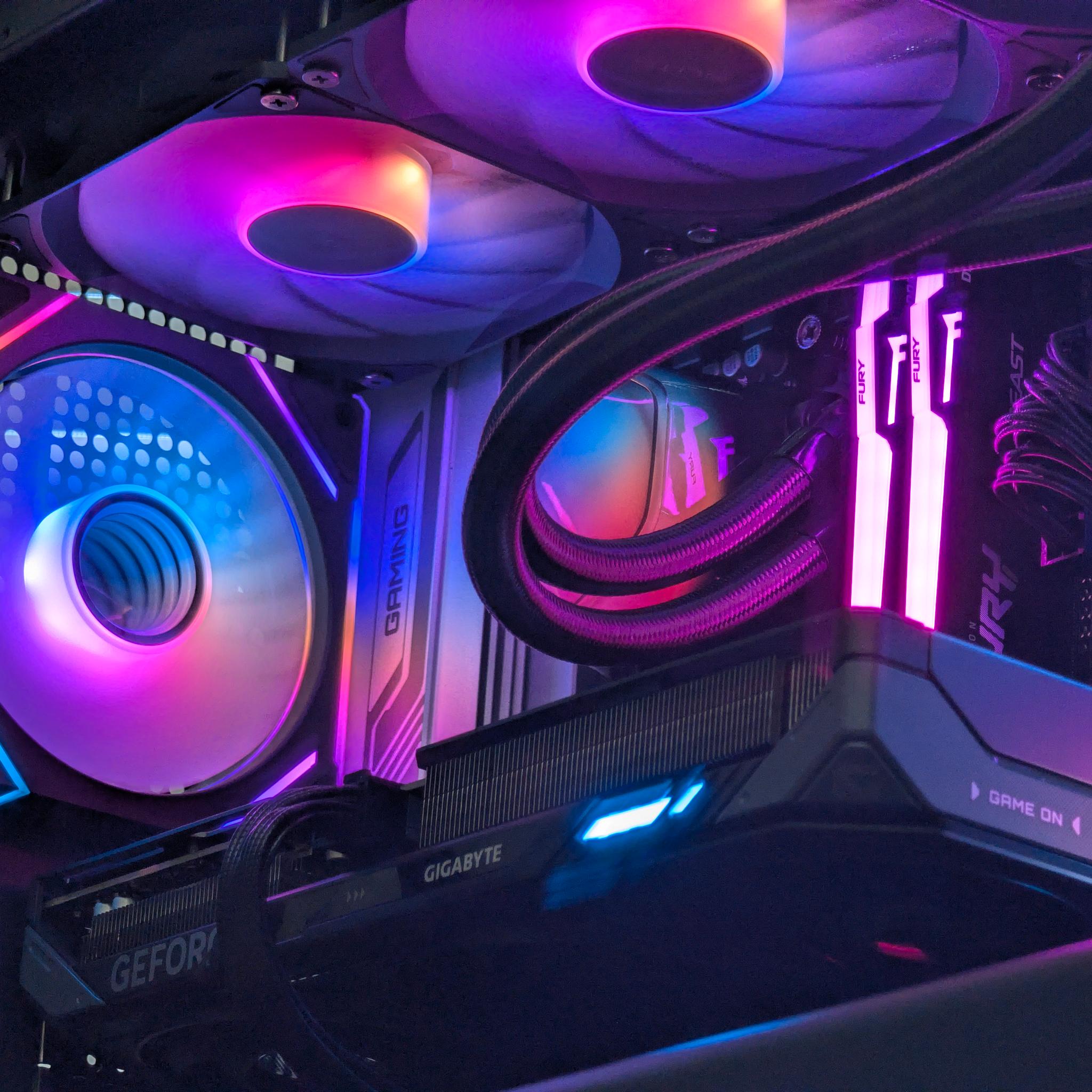 🌈🖤Ryzen 5 7600x | RTX 5060Ti 16GB | 32GB DDR5 | 2TB SSD | Gaming PC🖤🌈