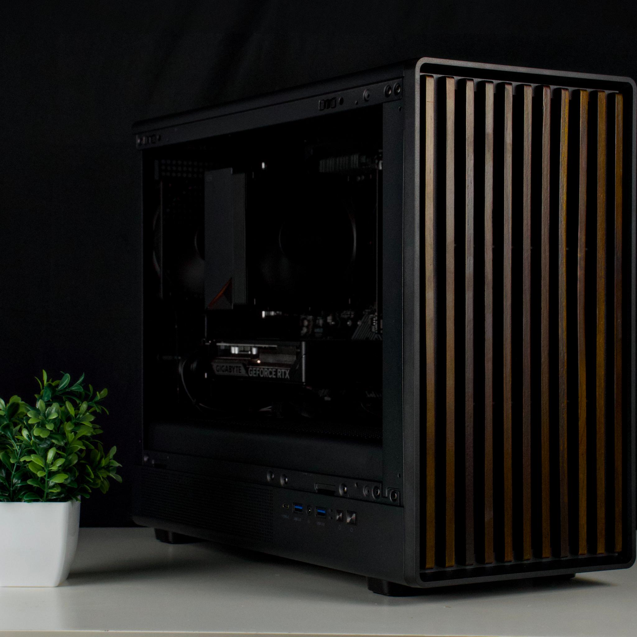 🪵🟫Wood Gaming PC – RTX 5060, Ryzen 5 5500, 16GB RAM, 1TB SSD - WiFi 🟫🪵