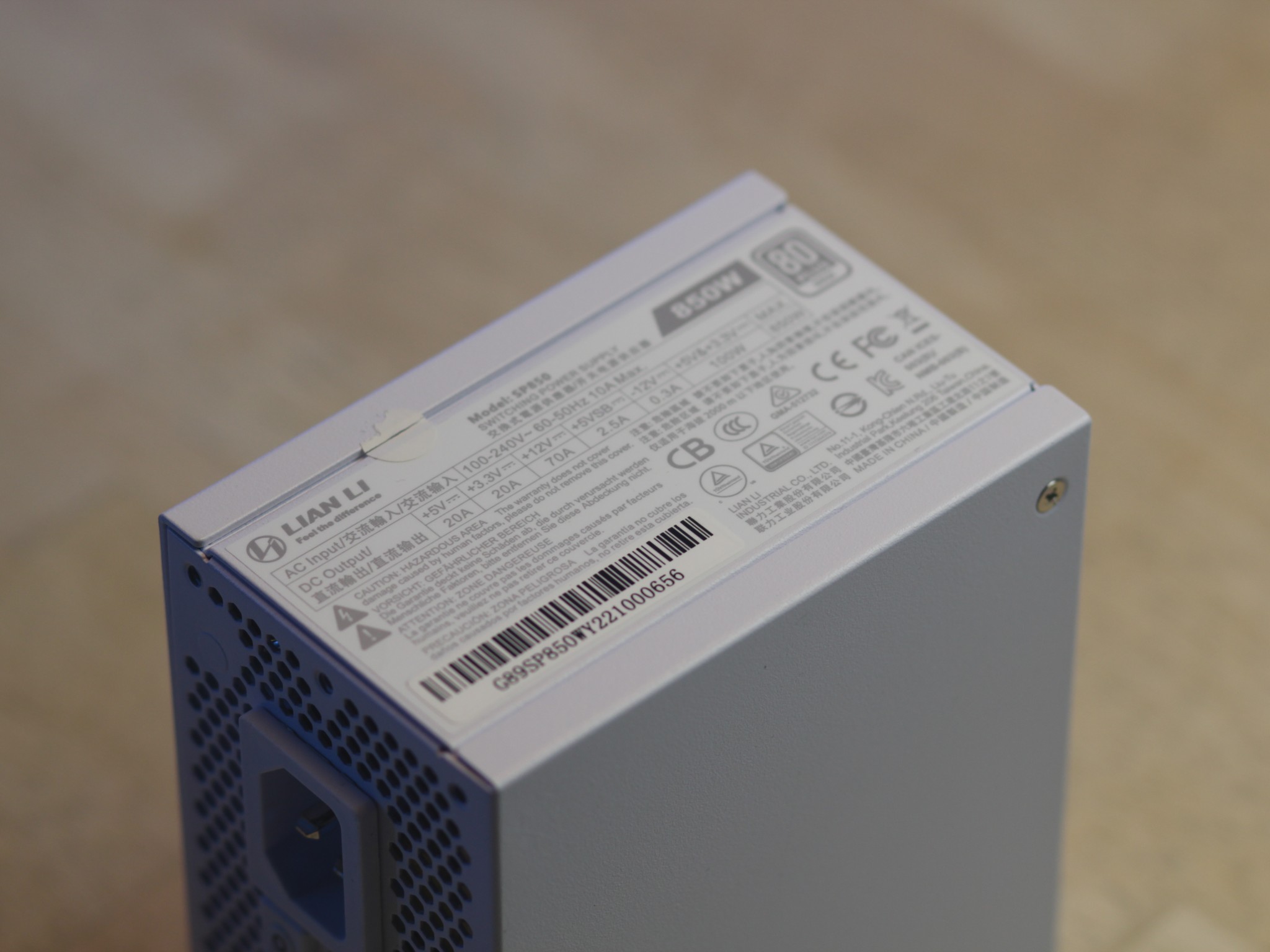 Lian Li SP850 80+ Gold SFX White PSU (Read Desc)