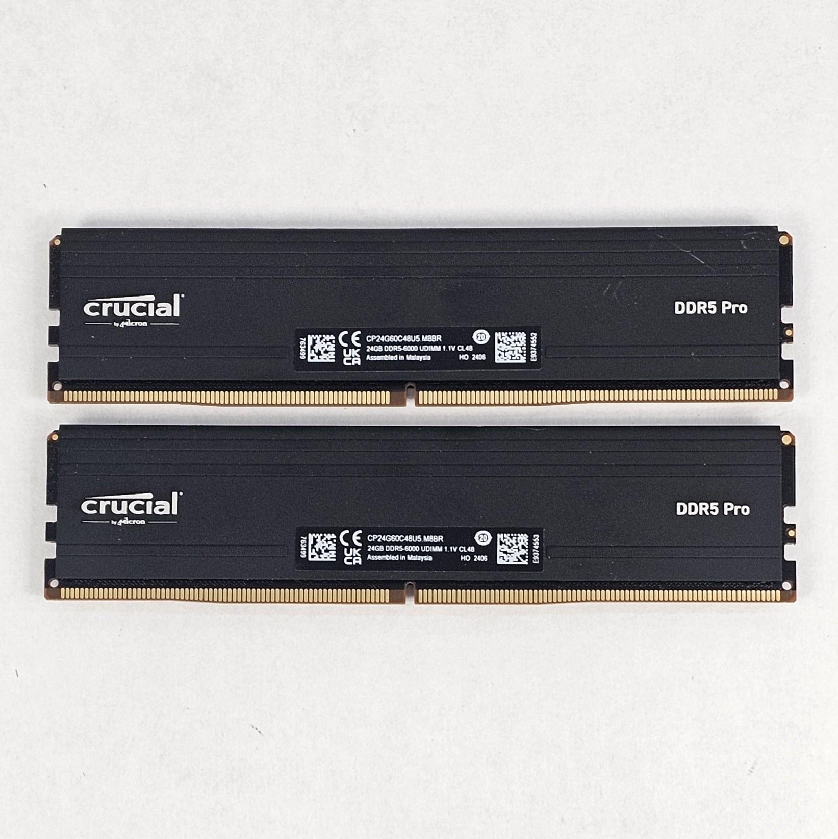 48GB DDR5 (2x24GB) CL48 6000MT/s Crucial DDR5 Pro