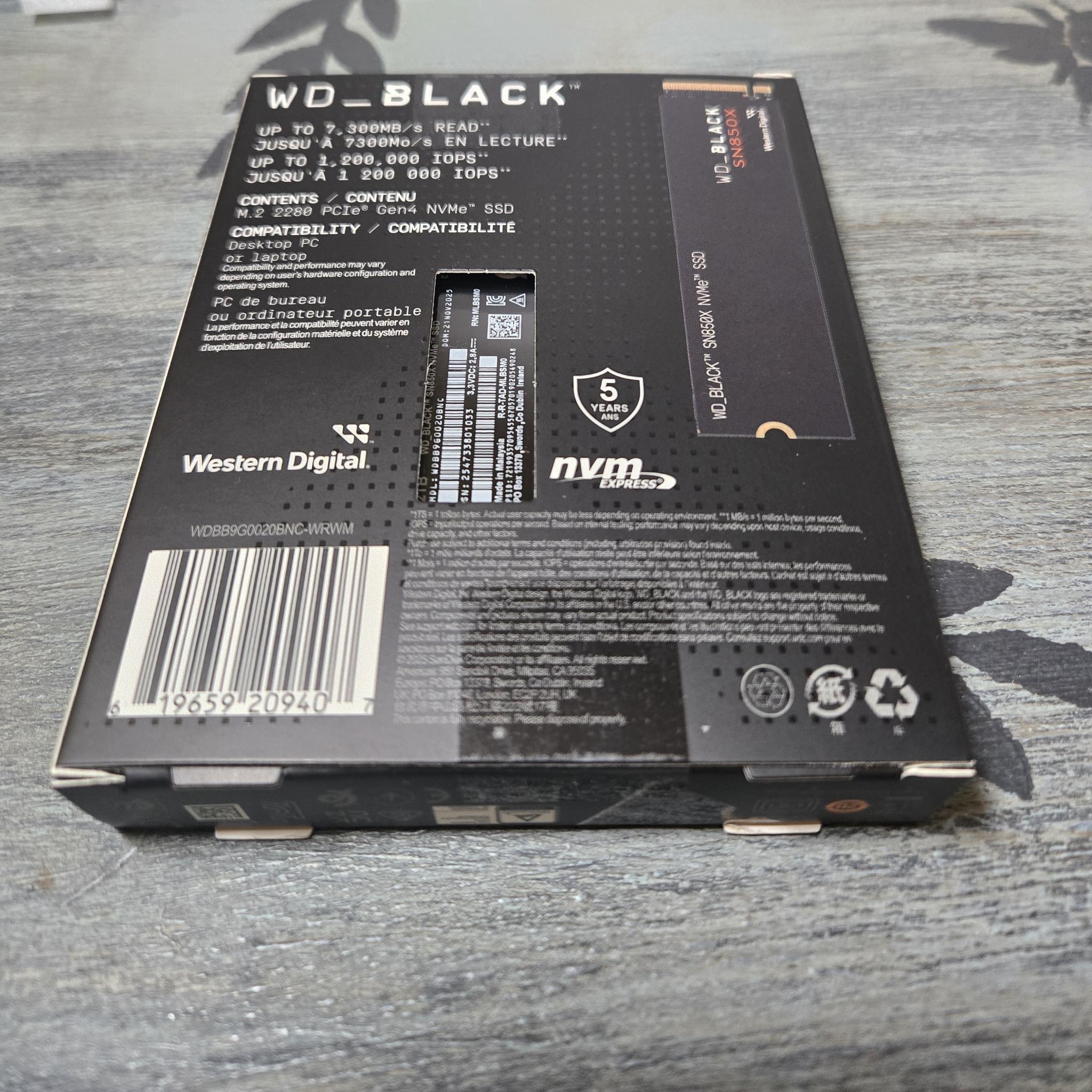 *New In Box* SN850X 2tb M.2 SSD