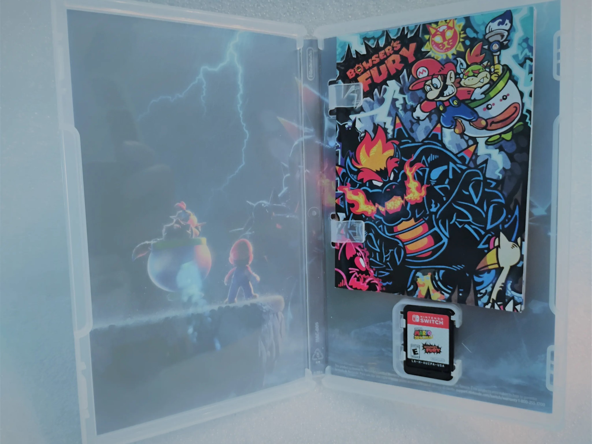 Rare Nintendo Fanart * Cover + Instruction Booklet Bowser's Fury Mario 3D World with Switch Games