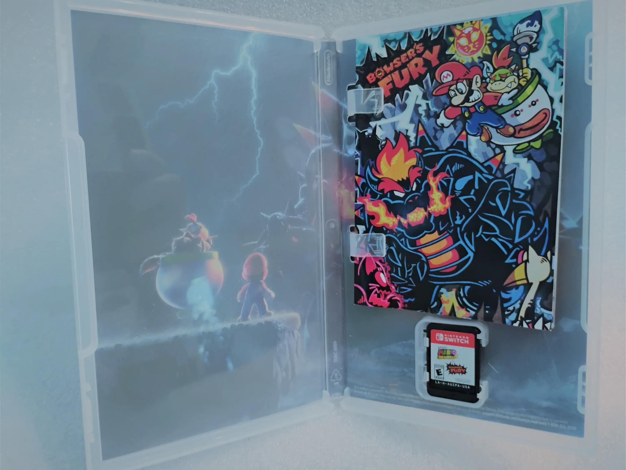 Rare Nintendo Fanart * Cover + Instruction Booklet Bowser's Fury Mario 3D World with Switch Games