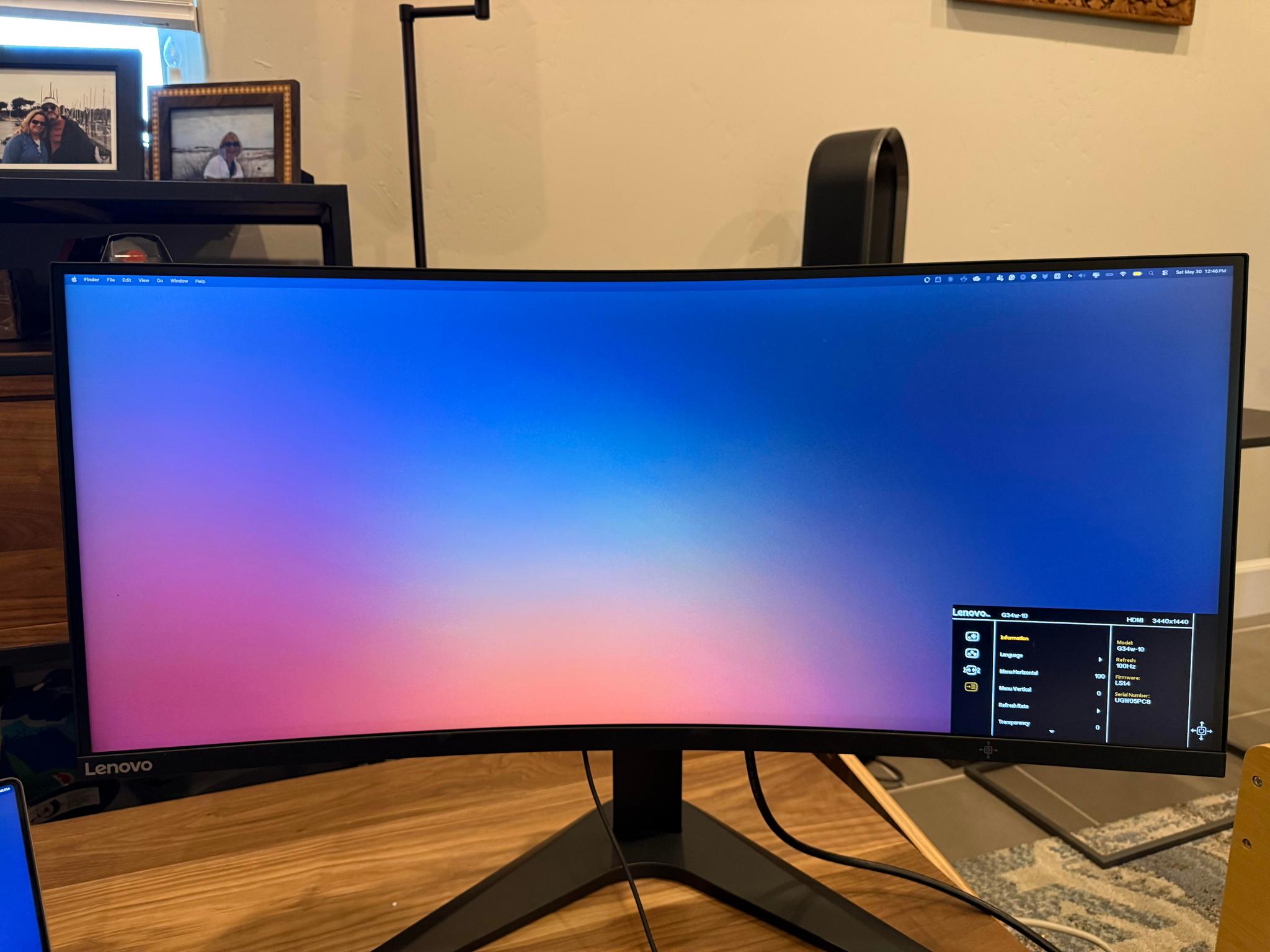 Lenovo G34w-10 34" Ultrawide Gaming Monitor