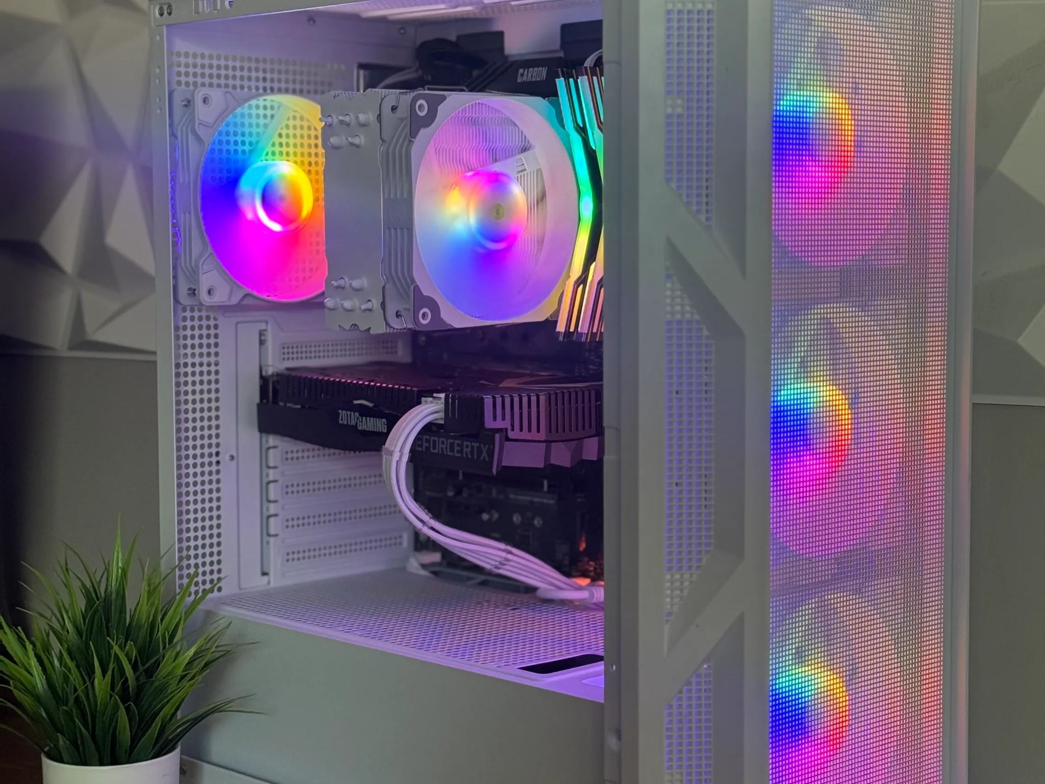 Custom White Gaming PC - Ryzen 5 5600X + RTX 2060