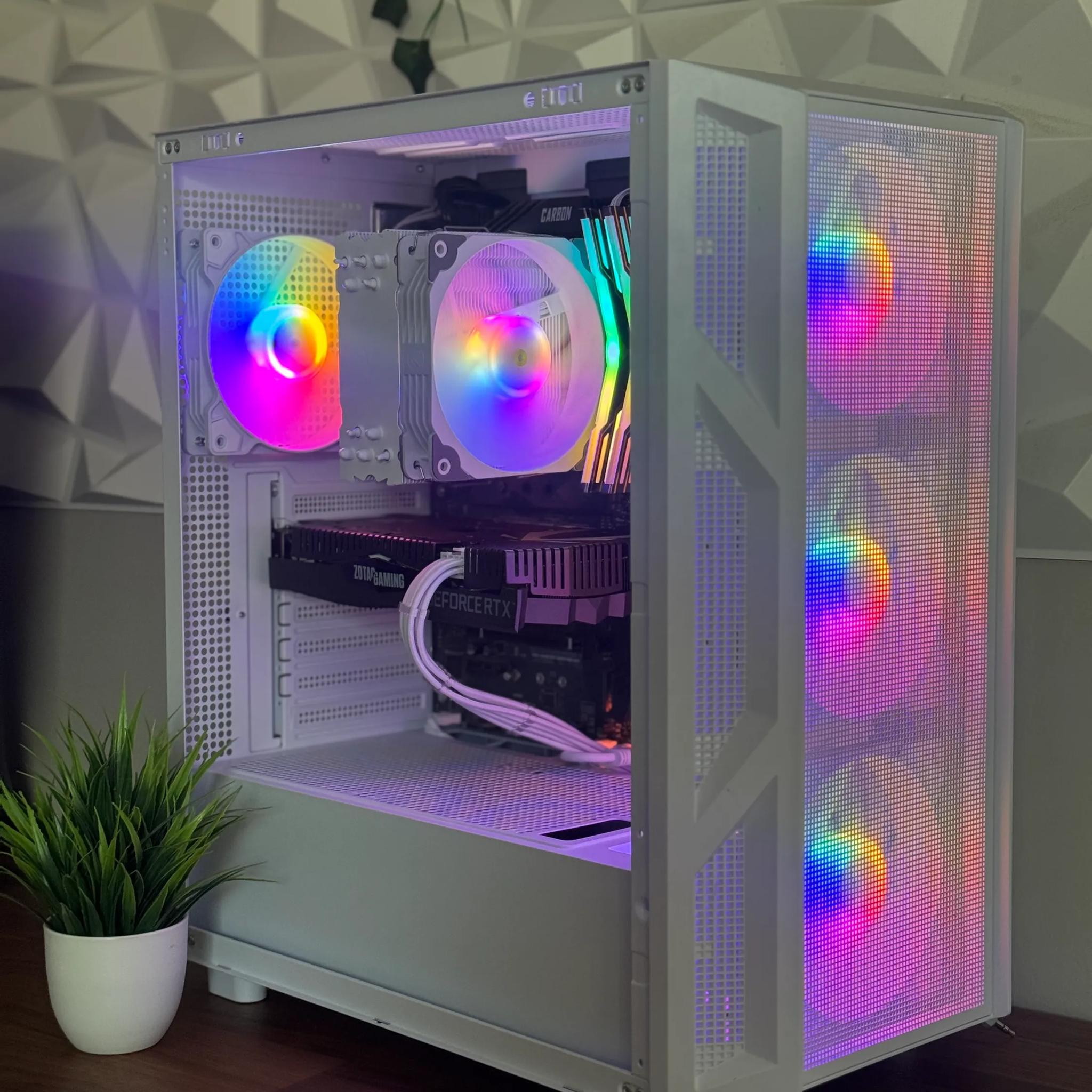 Custom White Gaming PC - Ryzen 5 5600X + RTX 2060