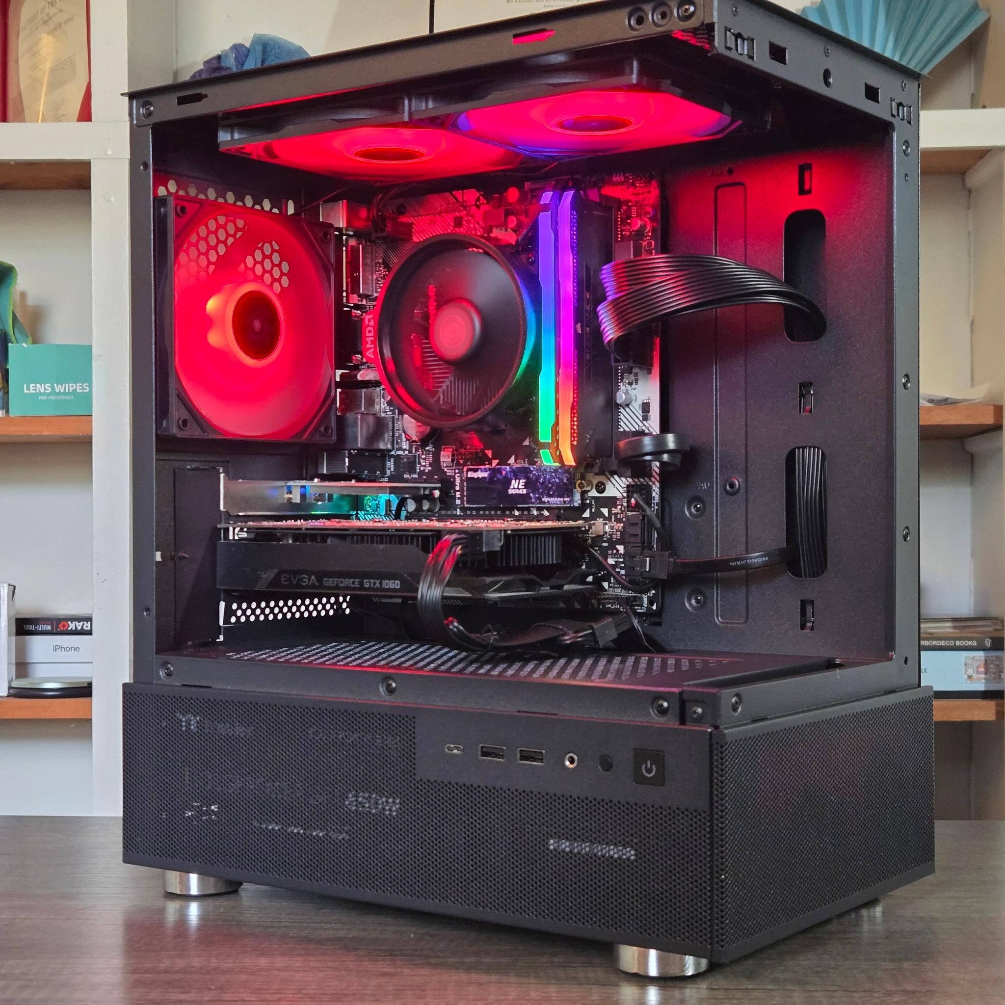 Budget 1080P Crusher | GTX 1060 6GB | Ryzen 5 2600 | 16GB | 256GB + 500GB | Wi-Fi + BT | ARGB