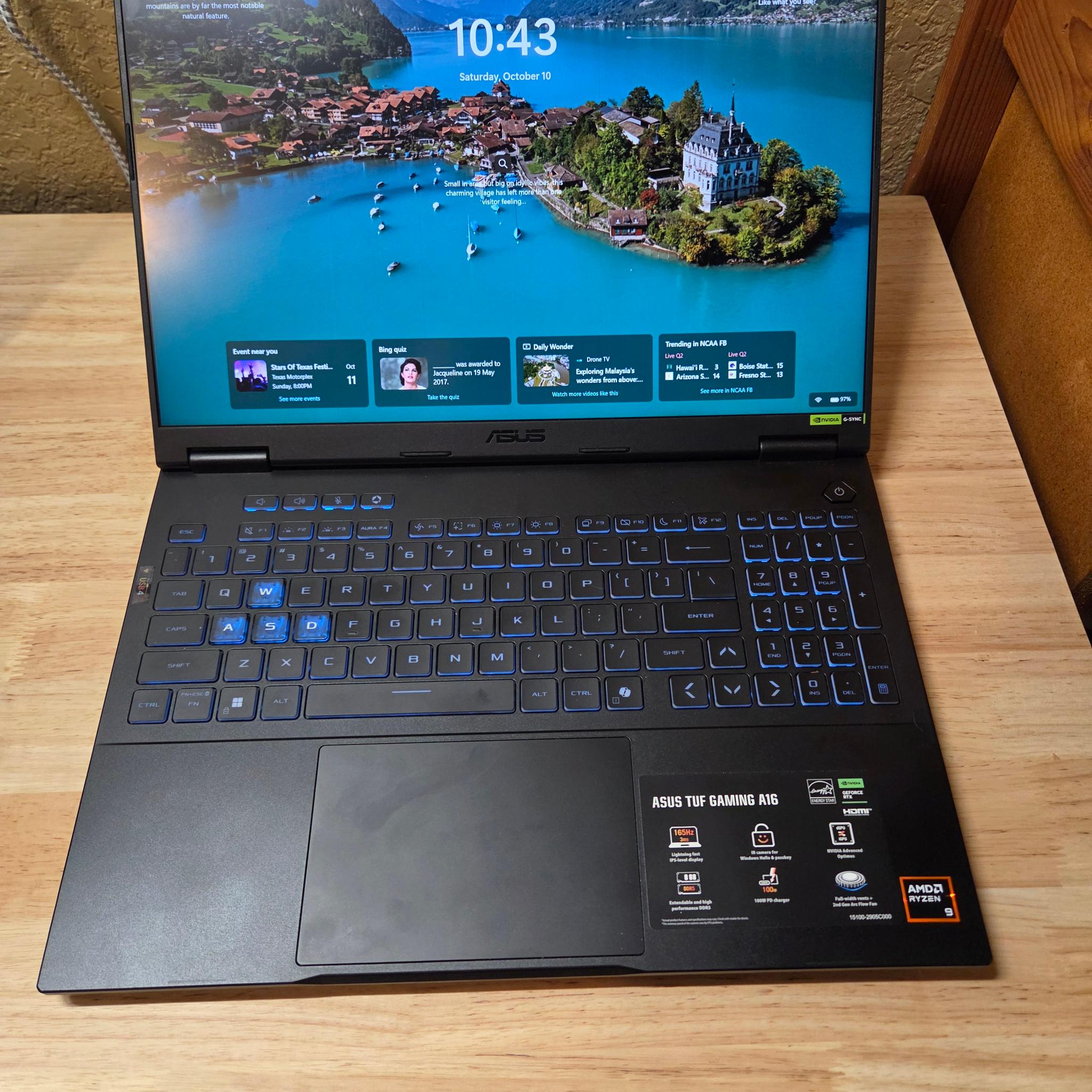 ASUS - TUF Gaming A16 16" 165Hz - AMD Ryzen 9 270 - 32GB RAM - NVIDIA GeForce RTX 5070  2TB SSD