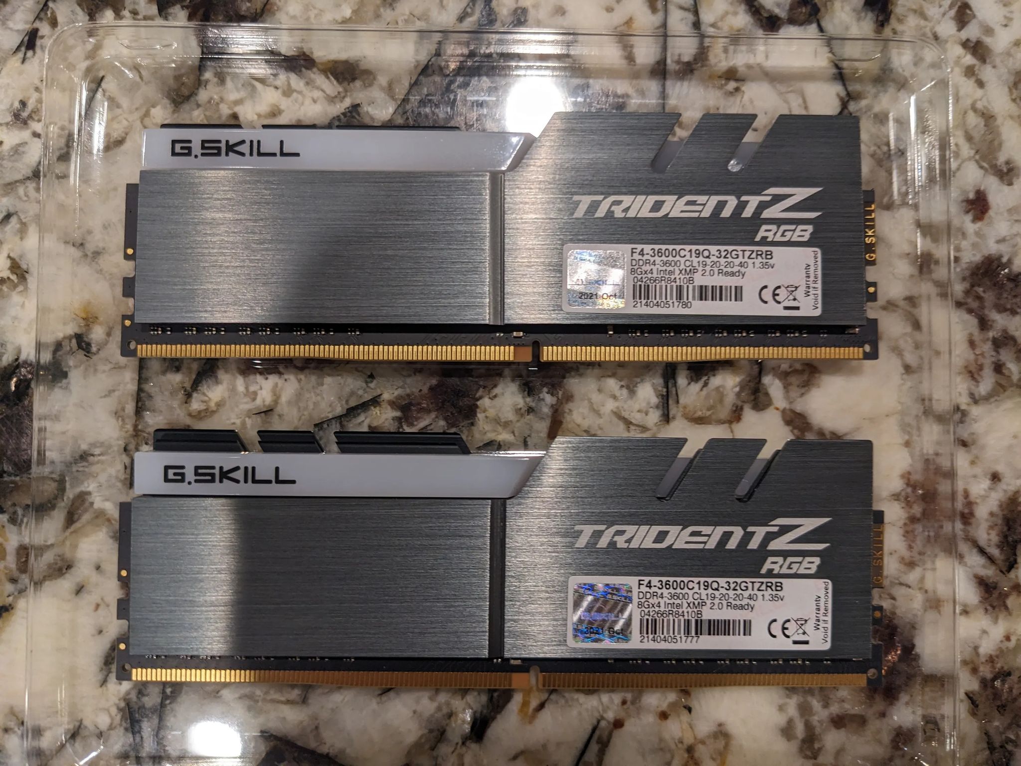 G.SKILL TridentZ RGB 32GB (4x8GB) 3600MHz CL19