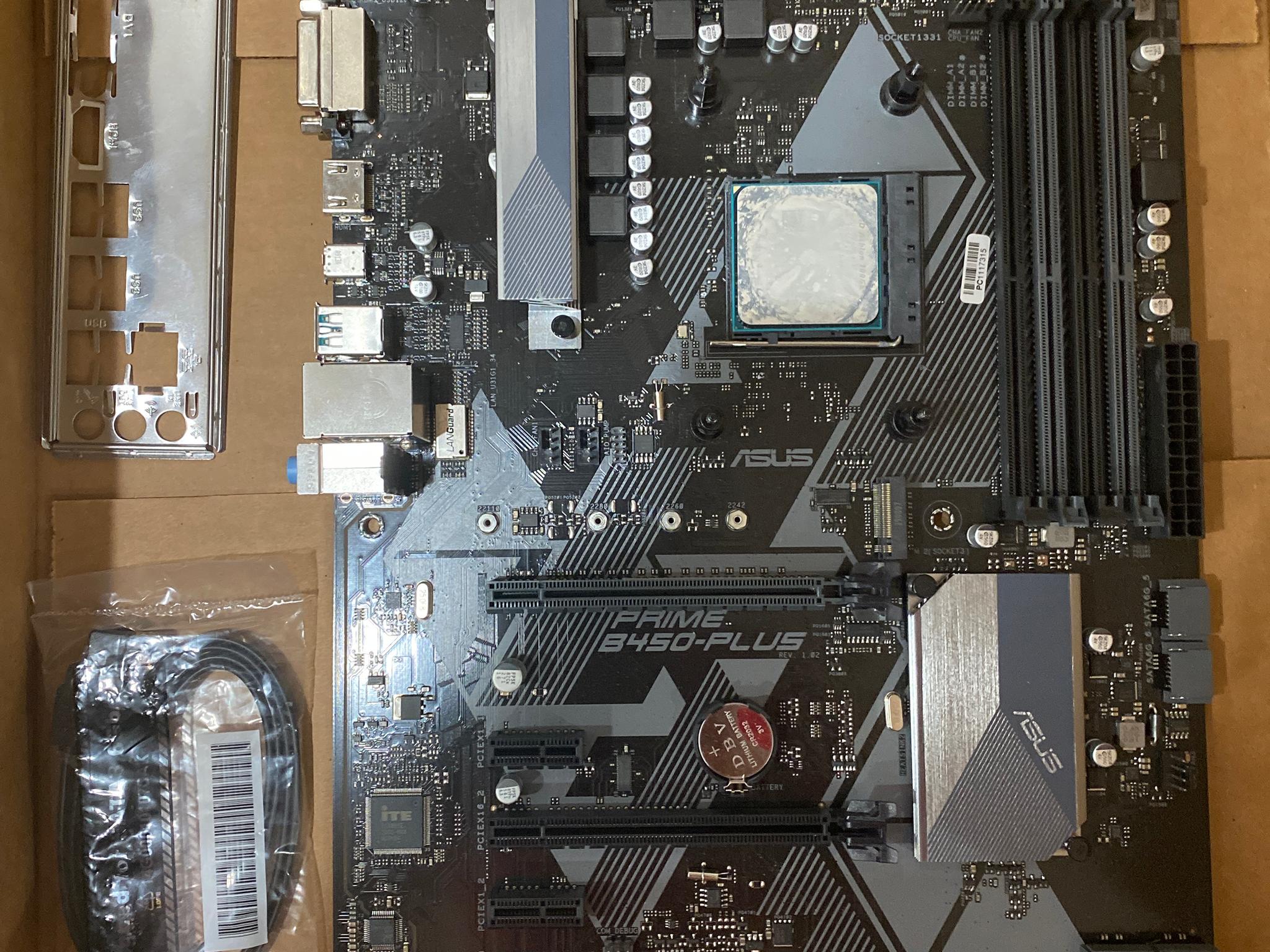 Asus prime B450 motherboard am4