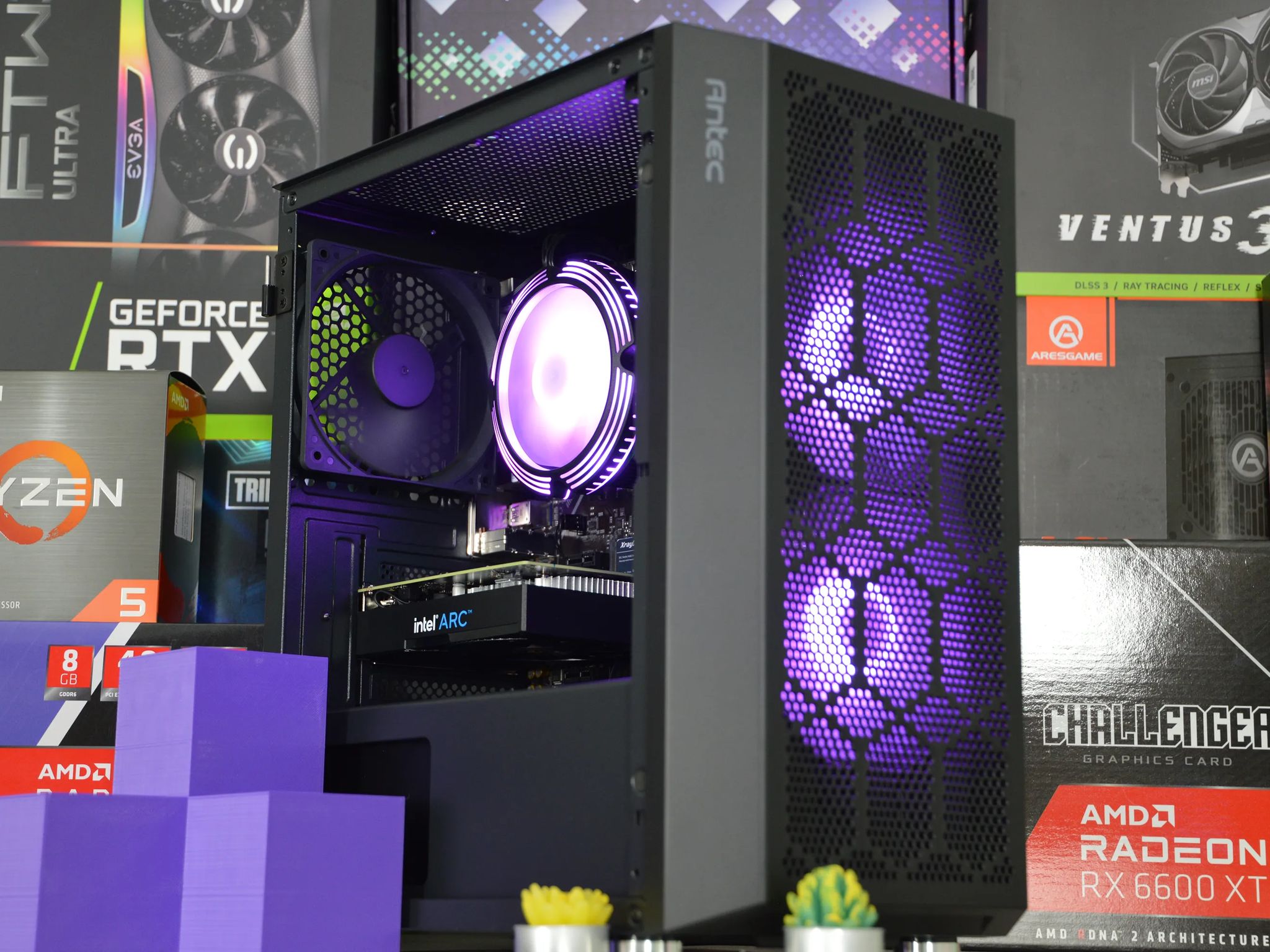 ⚡⚡ | ARC A380 6GB | RYZEN 5 3600 | 16GB DDR4 RAM | 1TB NVME SSD | Electric Arc |