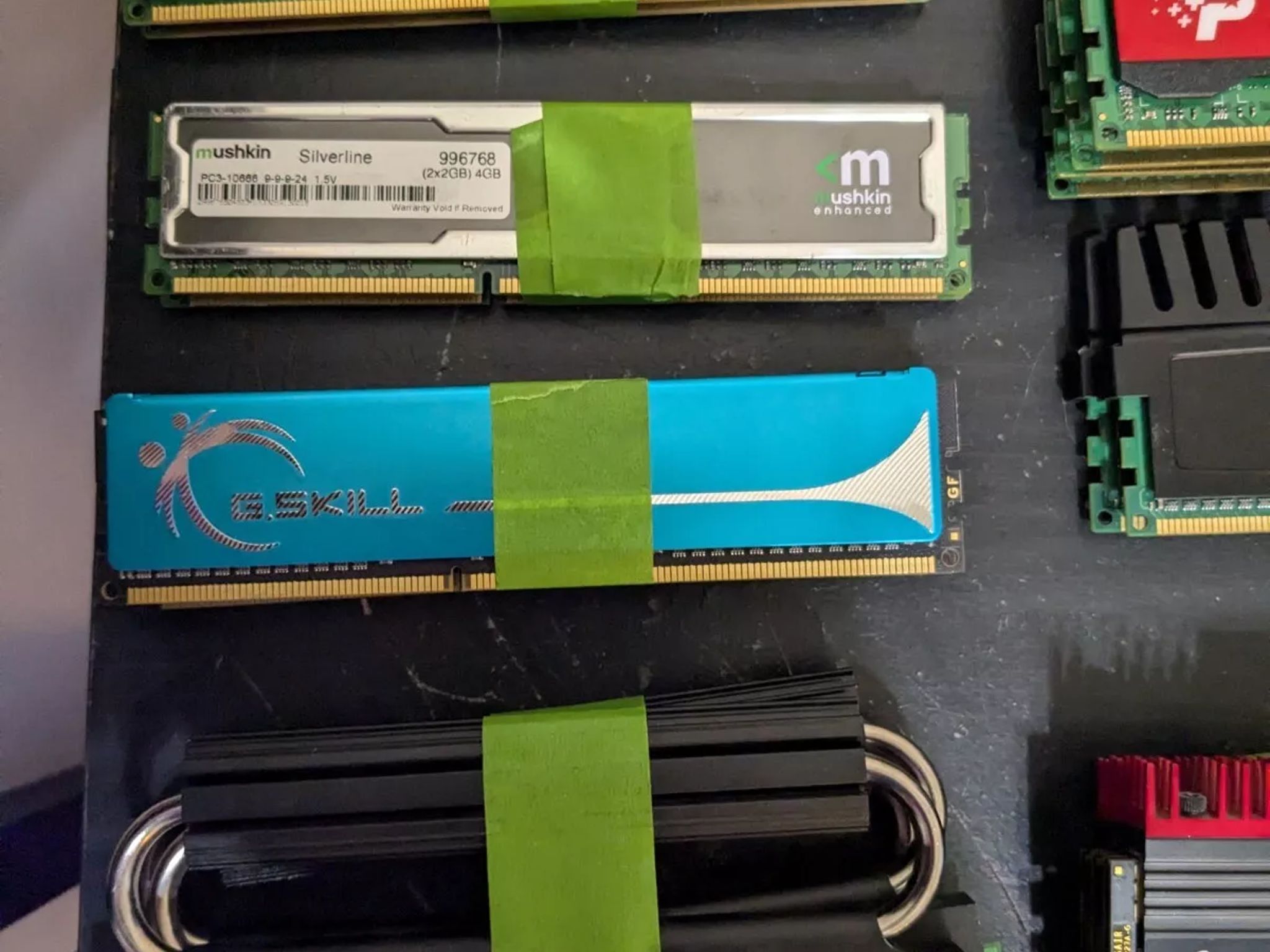 High End DDR3 Lot 2GB x 46, 92GB Corsair G.Skill Mushkin OCZ Kingston Patriot
