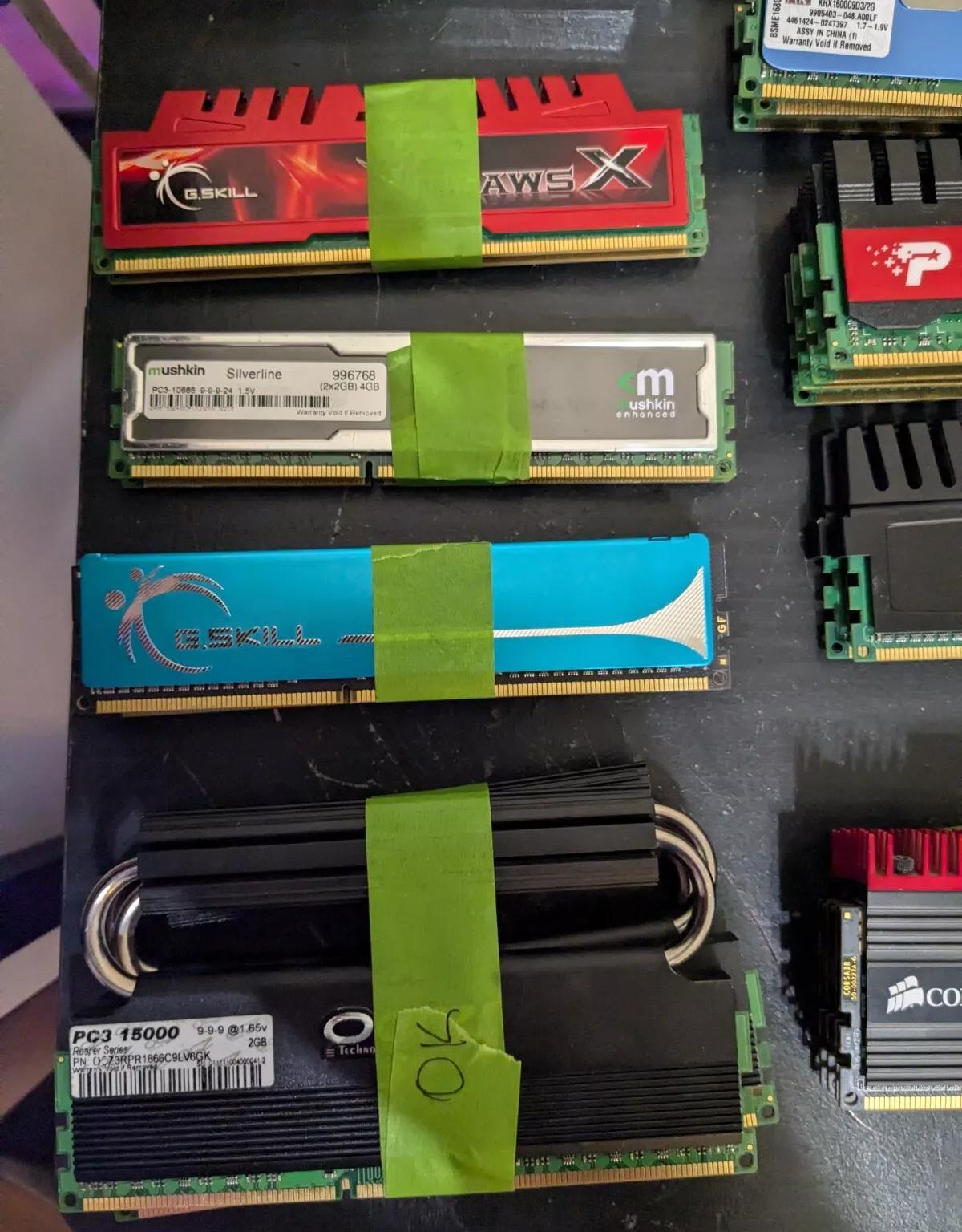 High End DDR3 Lot 2GB x 46, 92GB Corsair G.Skill Mushkin OCZ Kingston Patriot