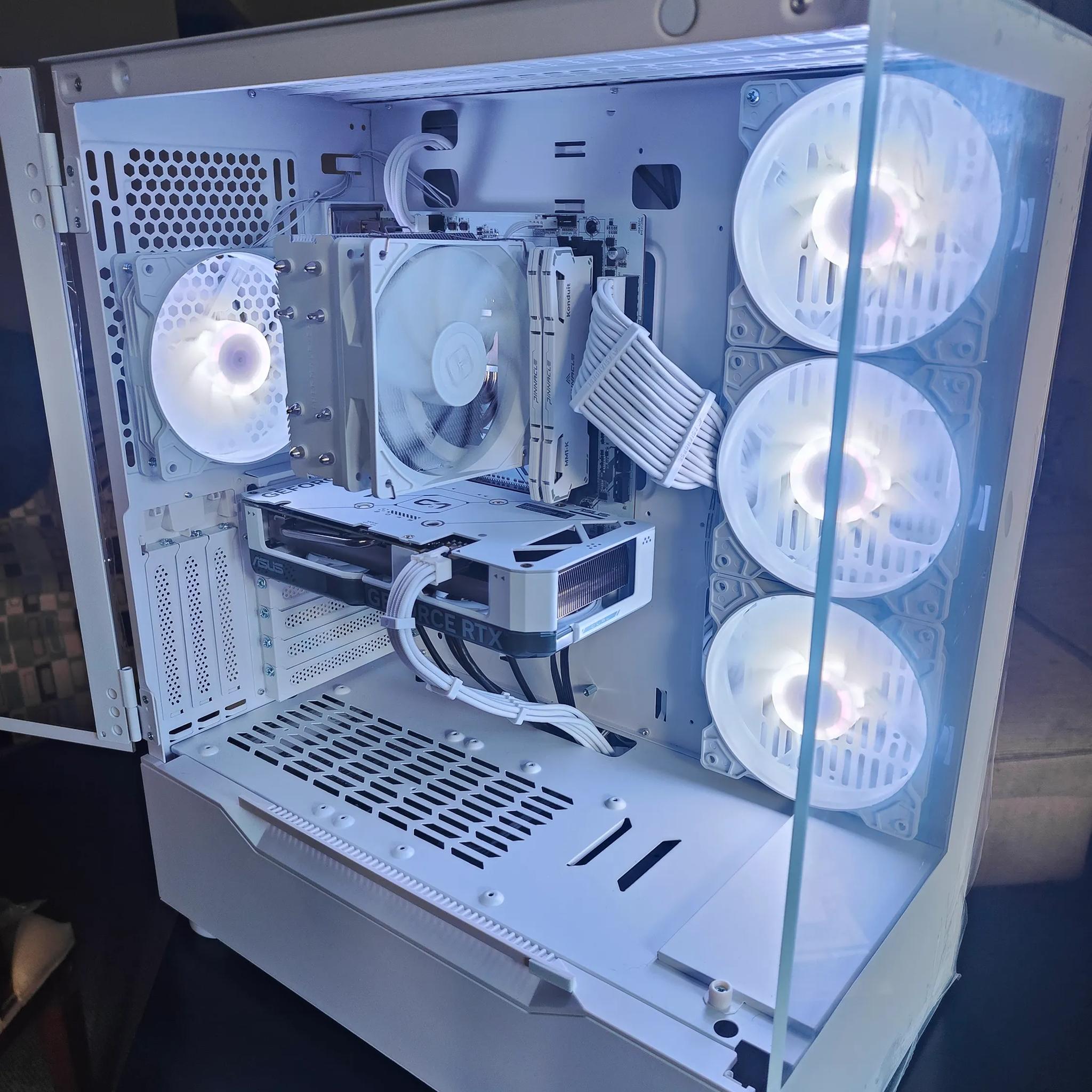 All White 1080p Gaming PC, Ryzen 5600/16gb DDR4/1tb SSD/RTX 4060