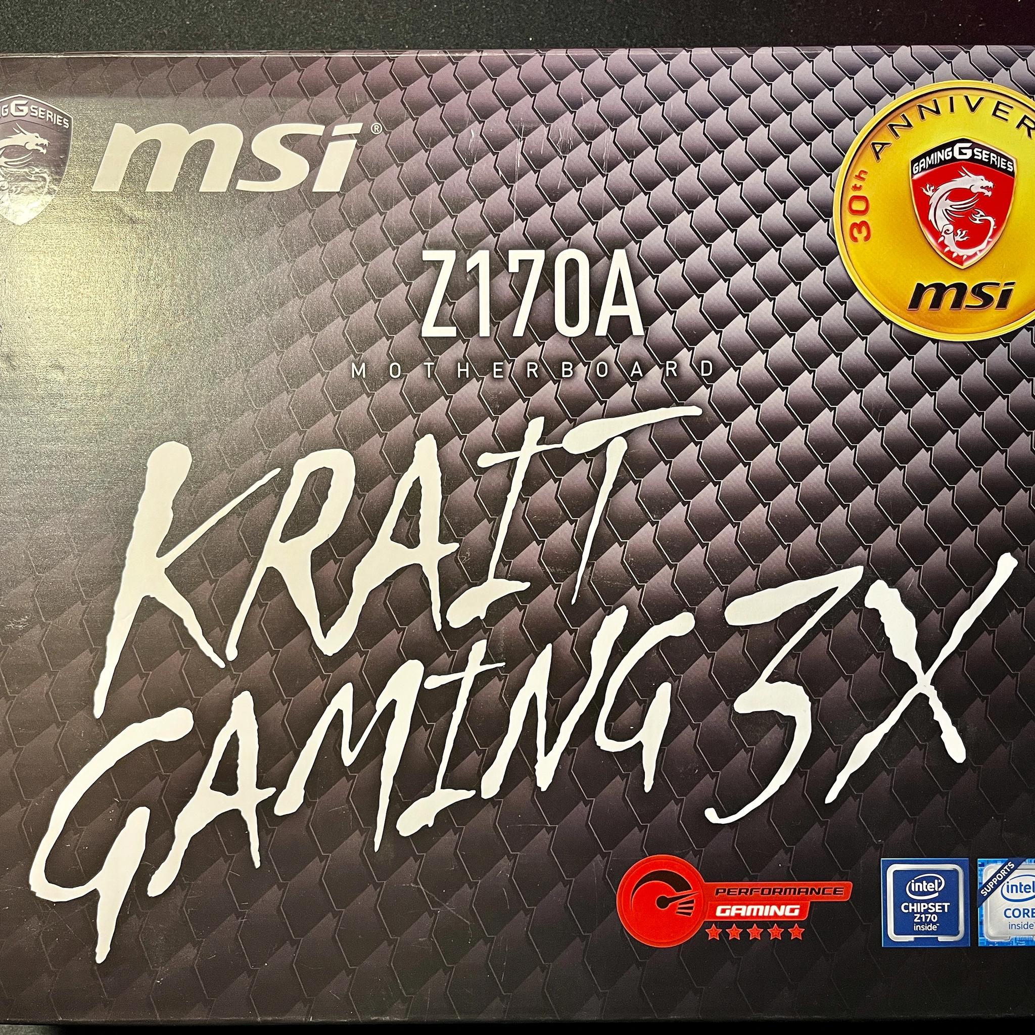 MSI Z170A KRAIT GAMING 3X ATX LGA1151 Motherboard
