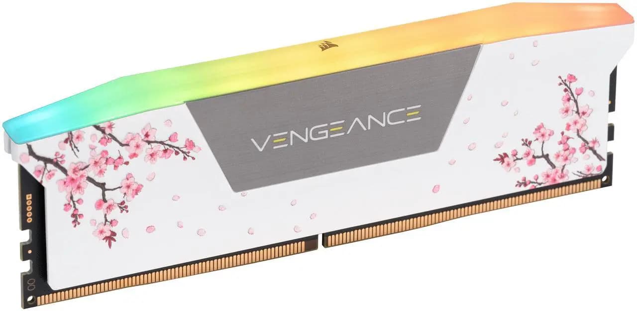 BNIB DDR5 32GB (2x16GB) 6000MHz CL30 Corsair White Special Cherry Blossom Edition RGB RAM