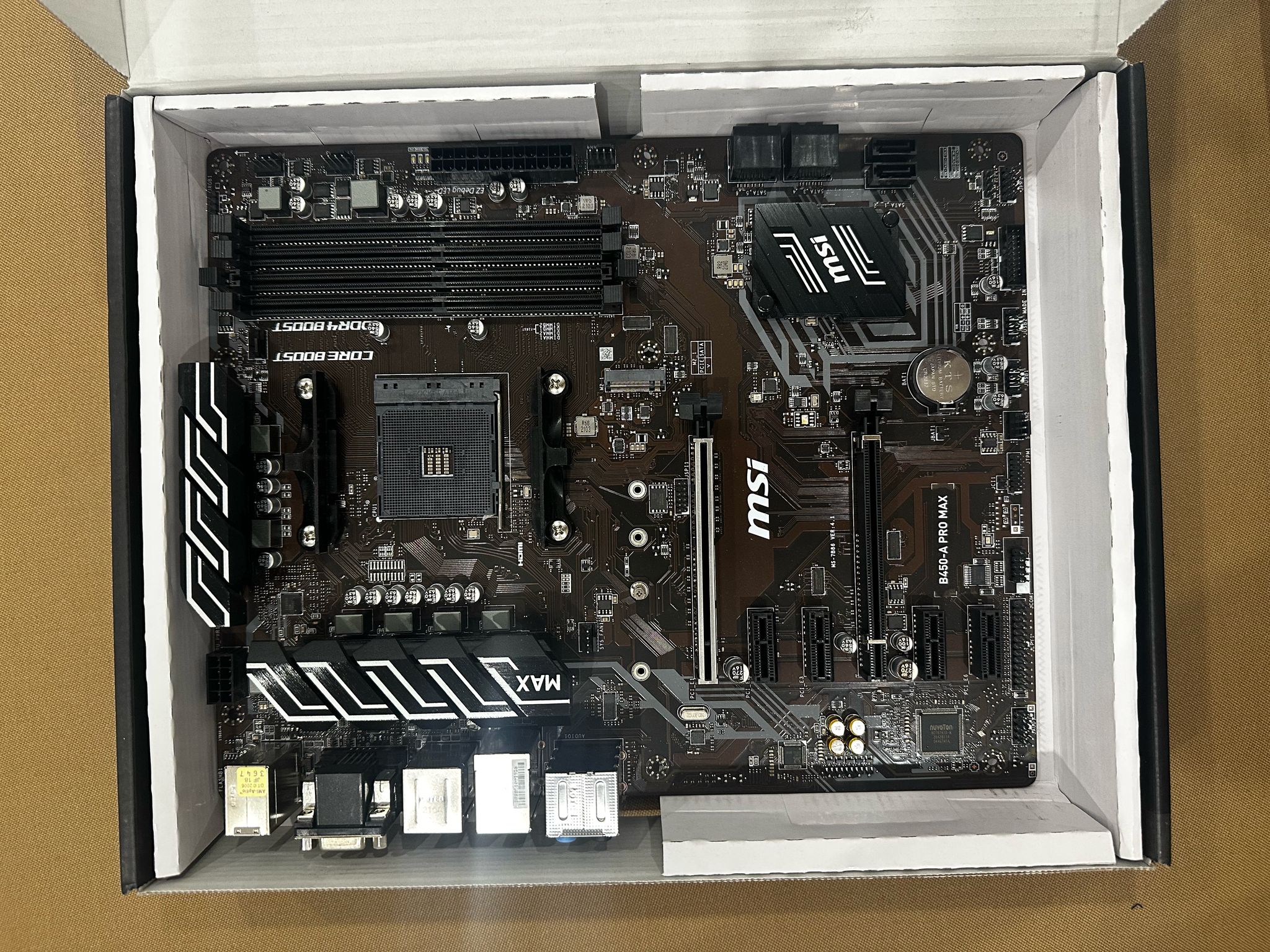 MSI B450-A Pro MAX AM4 Motherboard (tested, works)