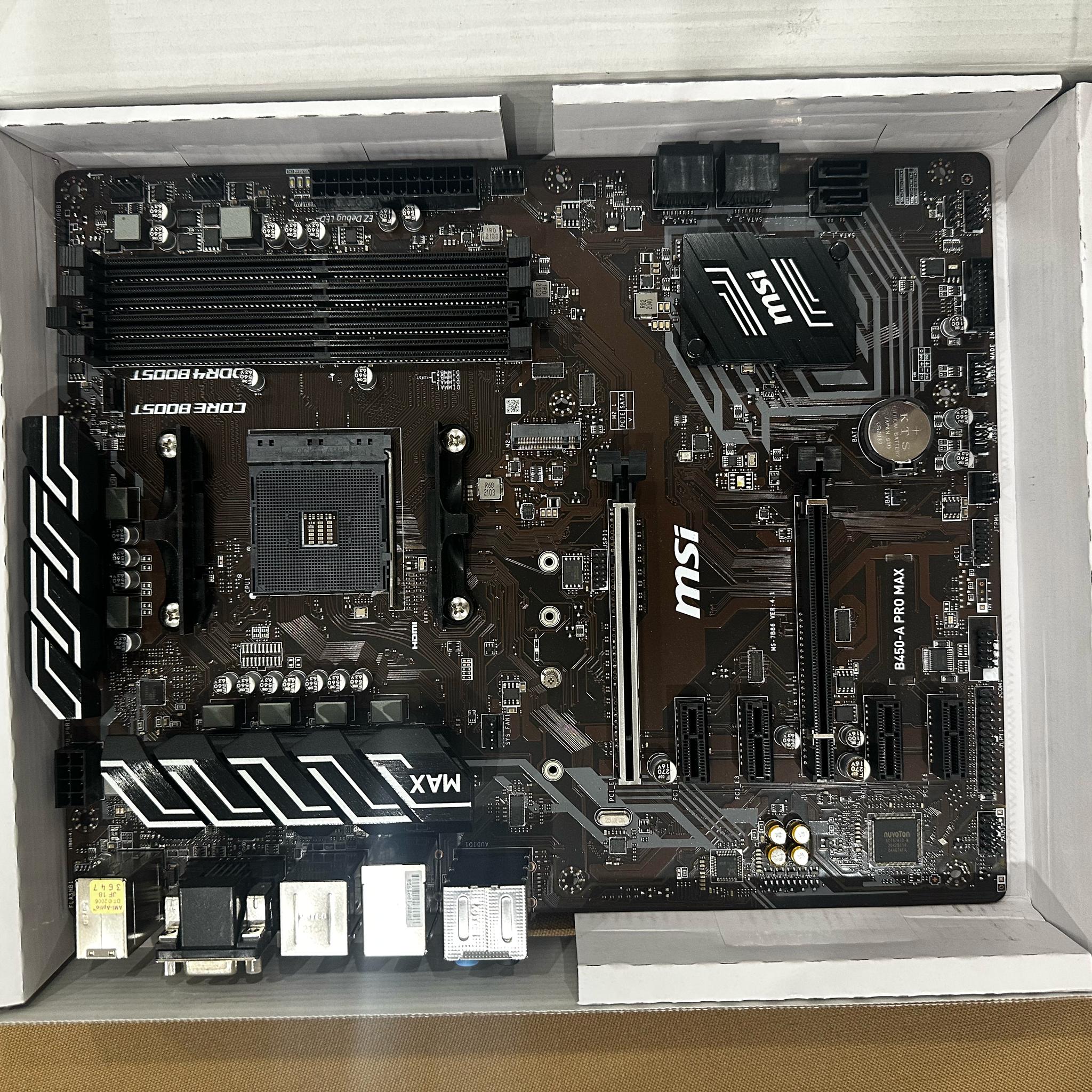 MSI B450-A Pro MAX AM4 Motherboard (tested, works)