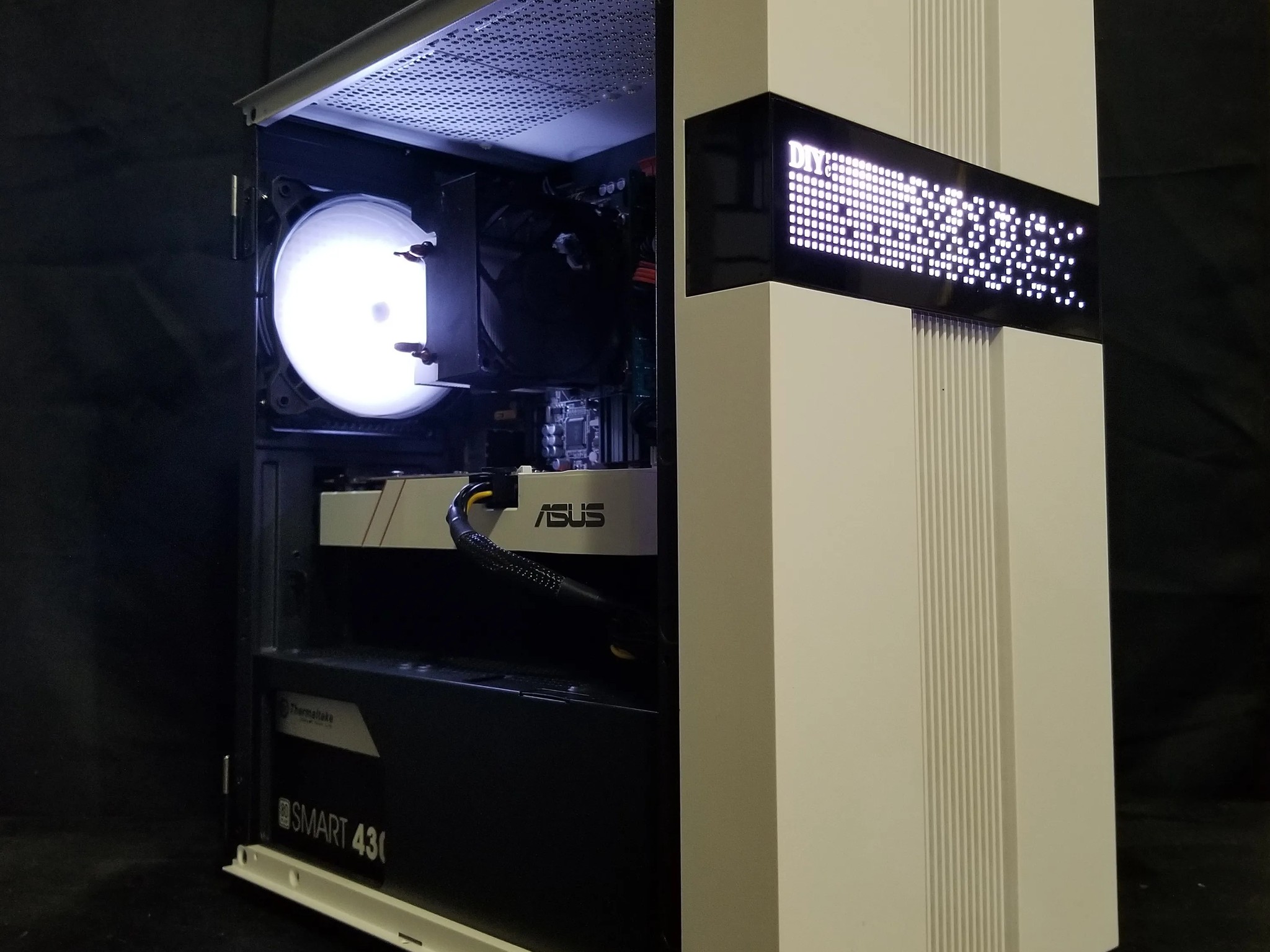 custom built white/black gaming pc