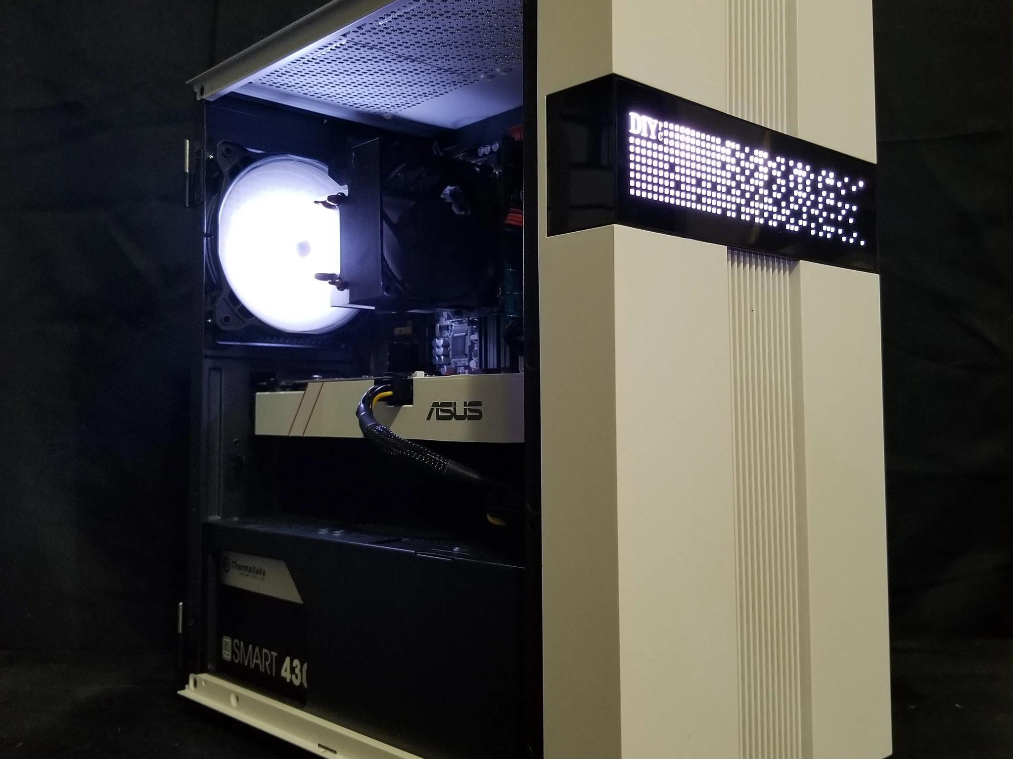 custom built white/black gaming pc