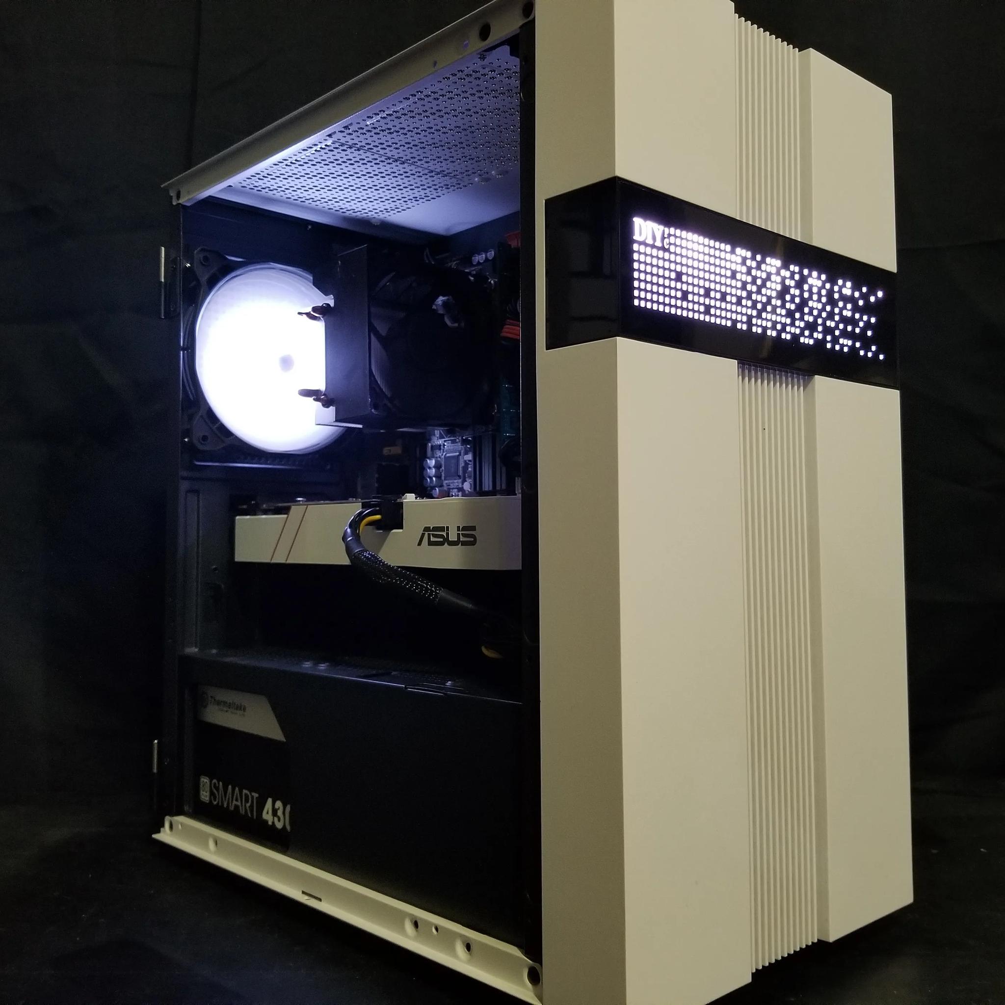 custom built white/black gaming pc