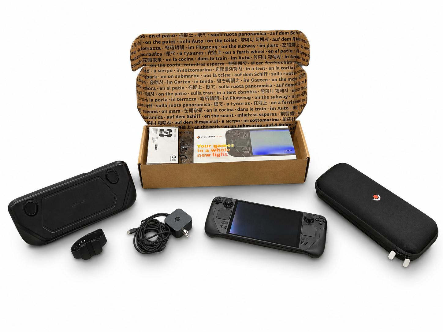 Steam Deck 512 GB OLED Bundle Comes With Original Box, JSAUX ModCase and PlayVital Thumb Grip Caps