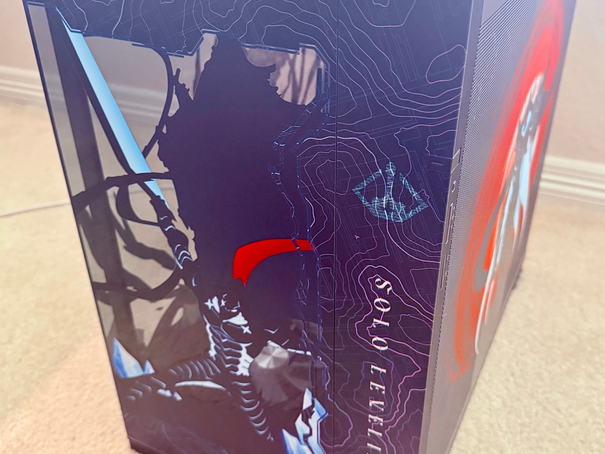 Custom Solo Leveling Art Gaming PC RGB Case | APNX V2-F