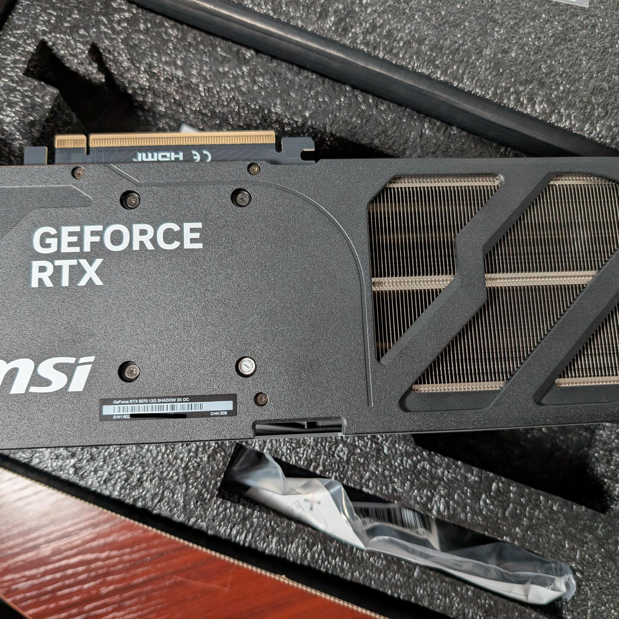 MSI GeForce RTX 5070 12G SHADOW 3X OC