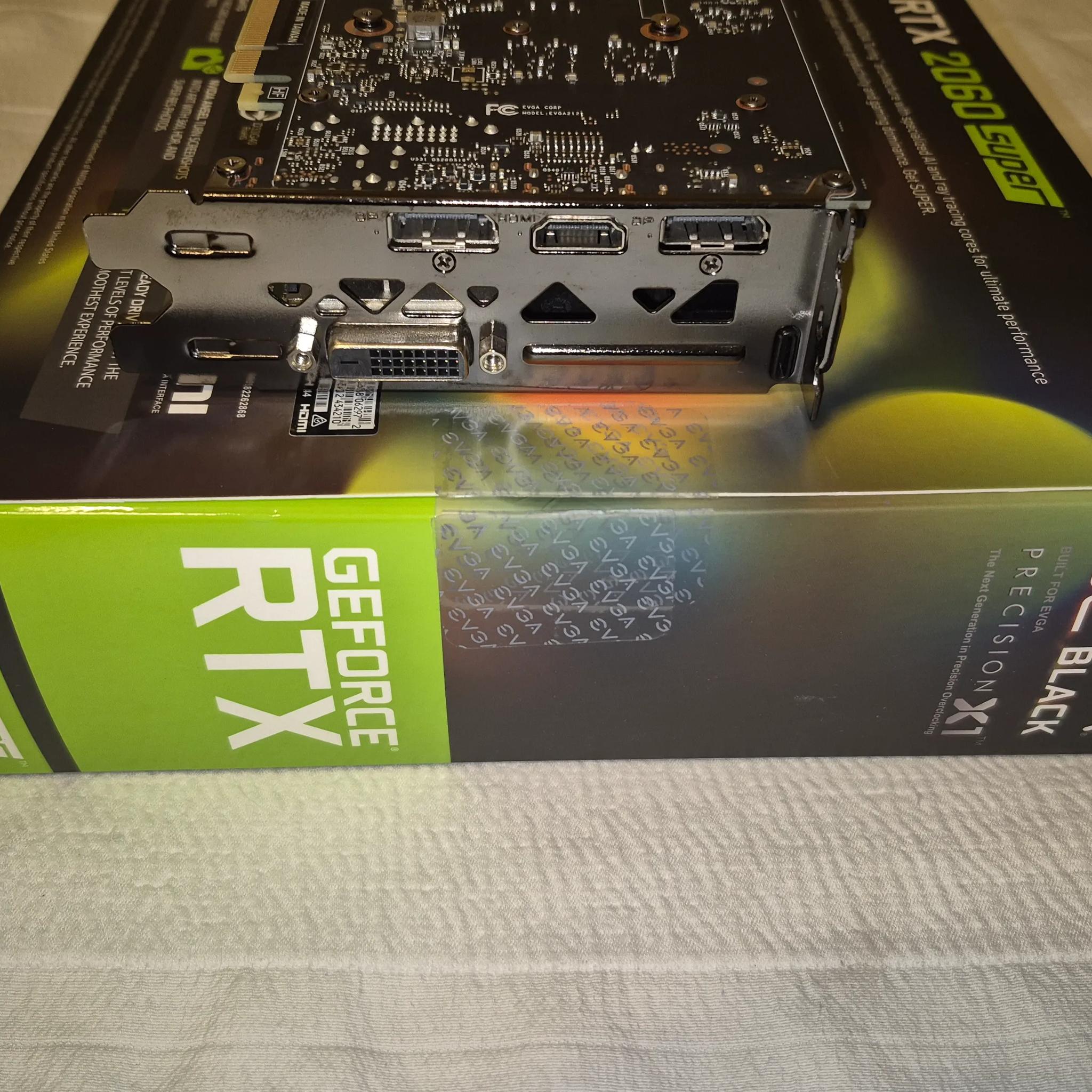 Nvidia RTX 2060 Super 8GB DDR6 (Retail EVGA GeForce RTX 2060 SUPER SC BLACK GAMING 08G-P4-3062-KR)