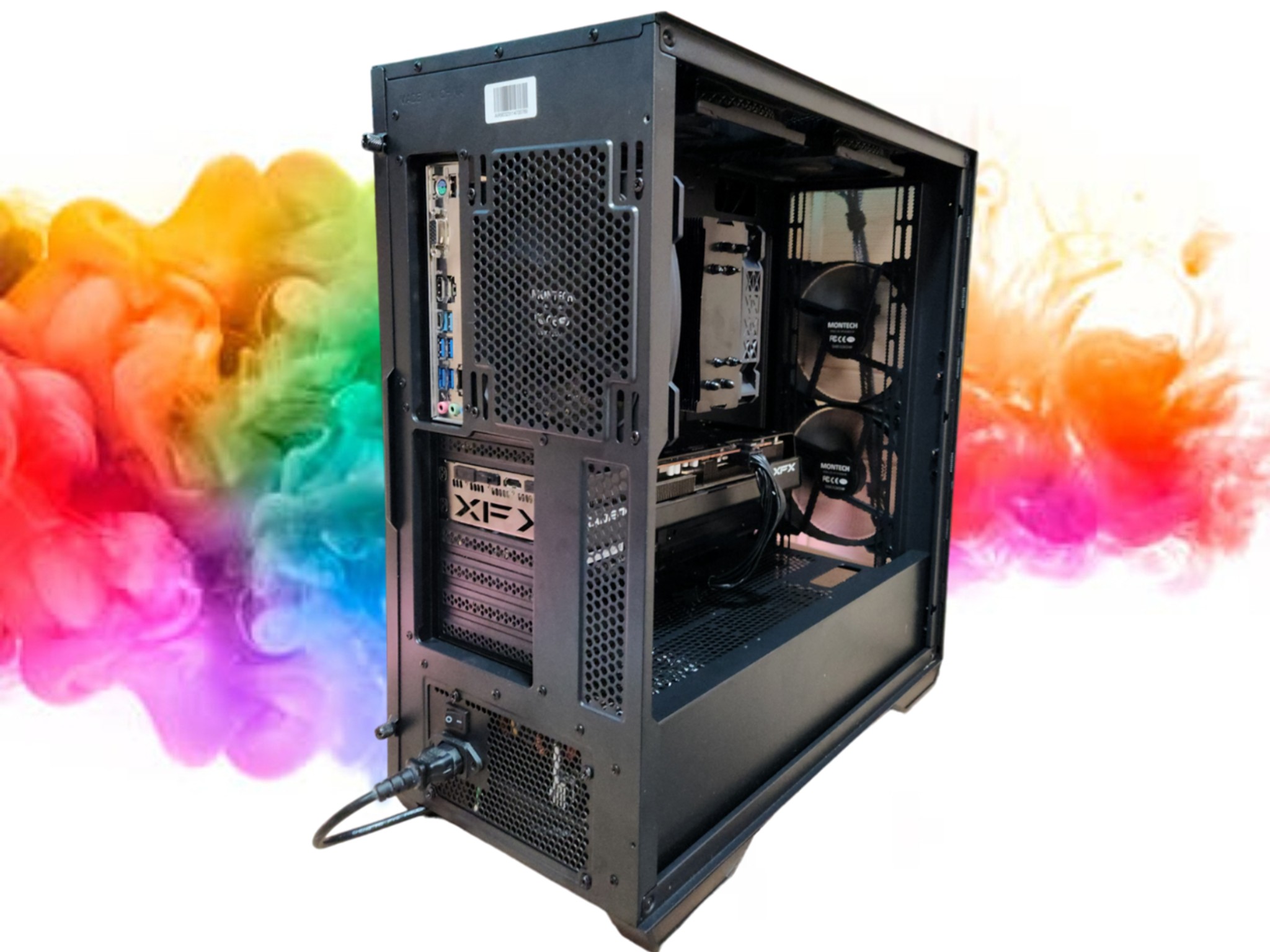 SALE: RX 6600 XT + Ryzen 5 3600 + 16GBs DDR4 RAM + 512GB SSD + 5 Fans ( Black No RGB Gaming PC )