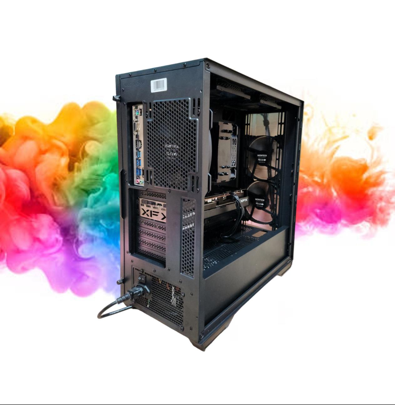 SALE: RX 6600 XT + Ryzen 5 3600 + 16GBs DDR4 RAM + 512GB SSD + 5 Fans ( Black No RGB Gaming PC )