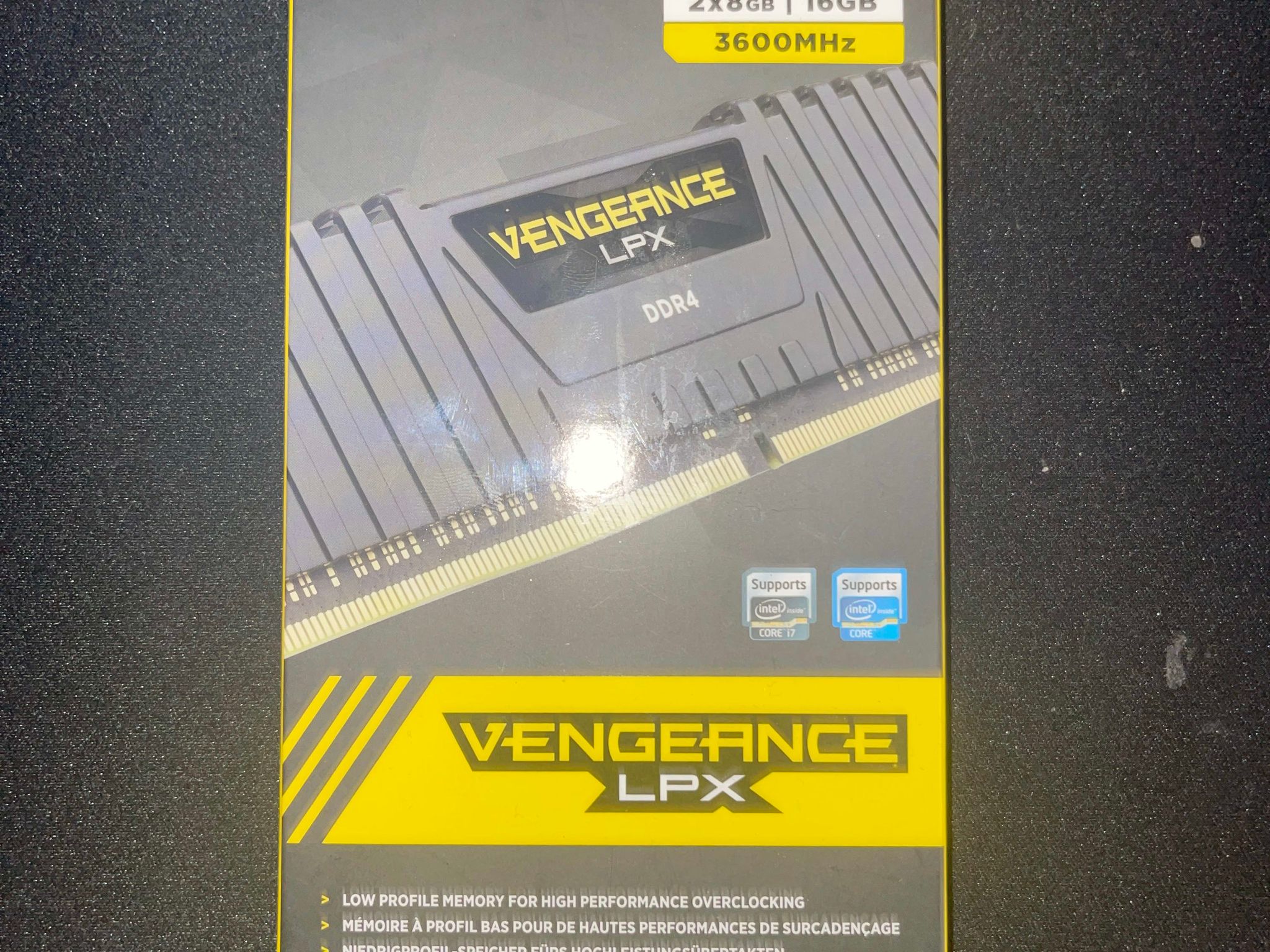 Corsiar Vengence LPX 16 GB (2 x 8 GB) DDR4-3600 C18 Memory 