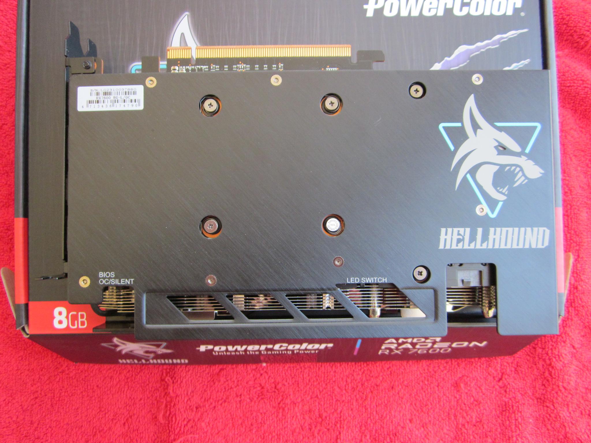 NEW! PowerColor Hellhound AMD Radeon RX 7600 8GB GDDR6 Graphics Card