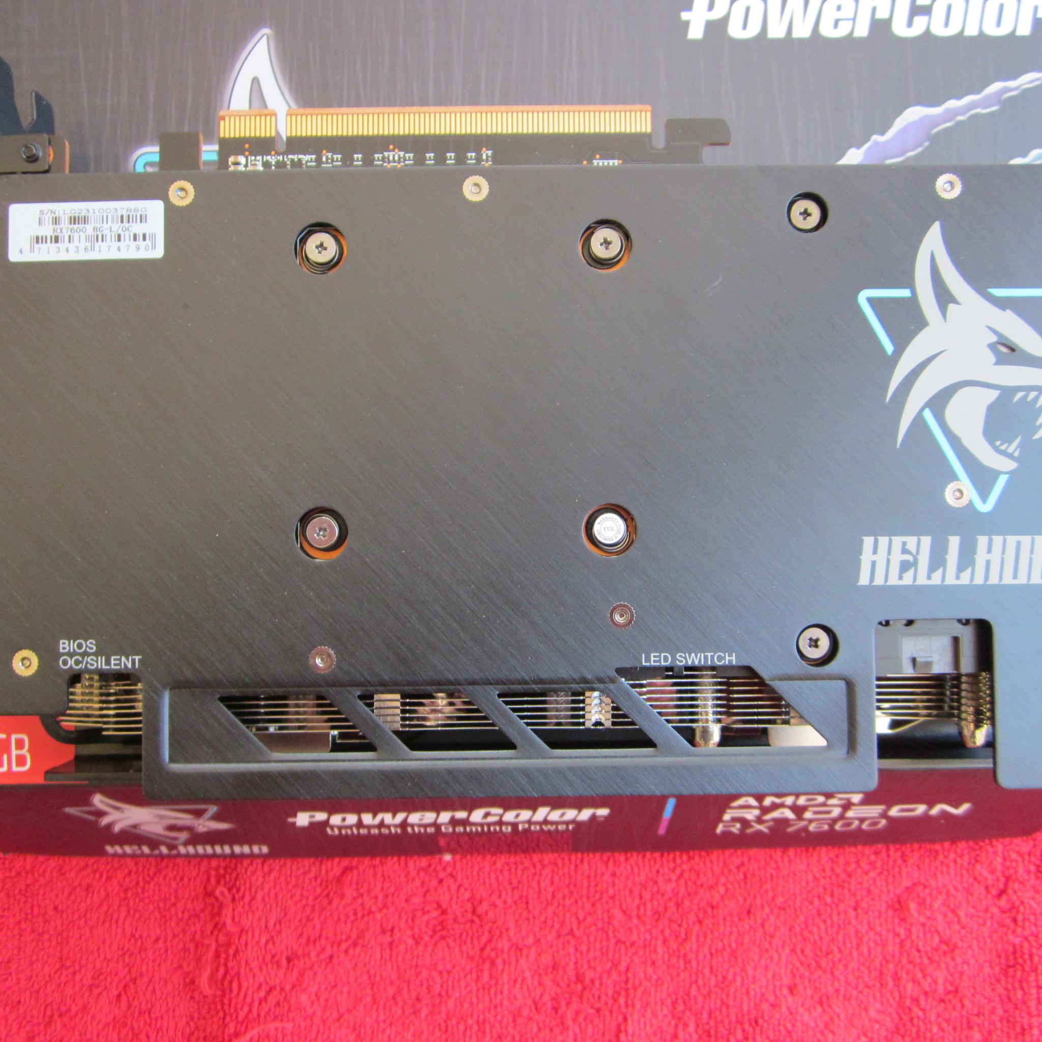 NEW! PowerColor Hellhound AMD Radeon RX 7600 8GB GDDR6 Graphics Card