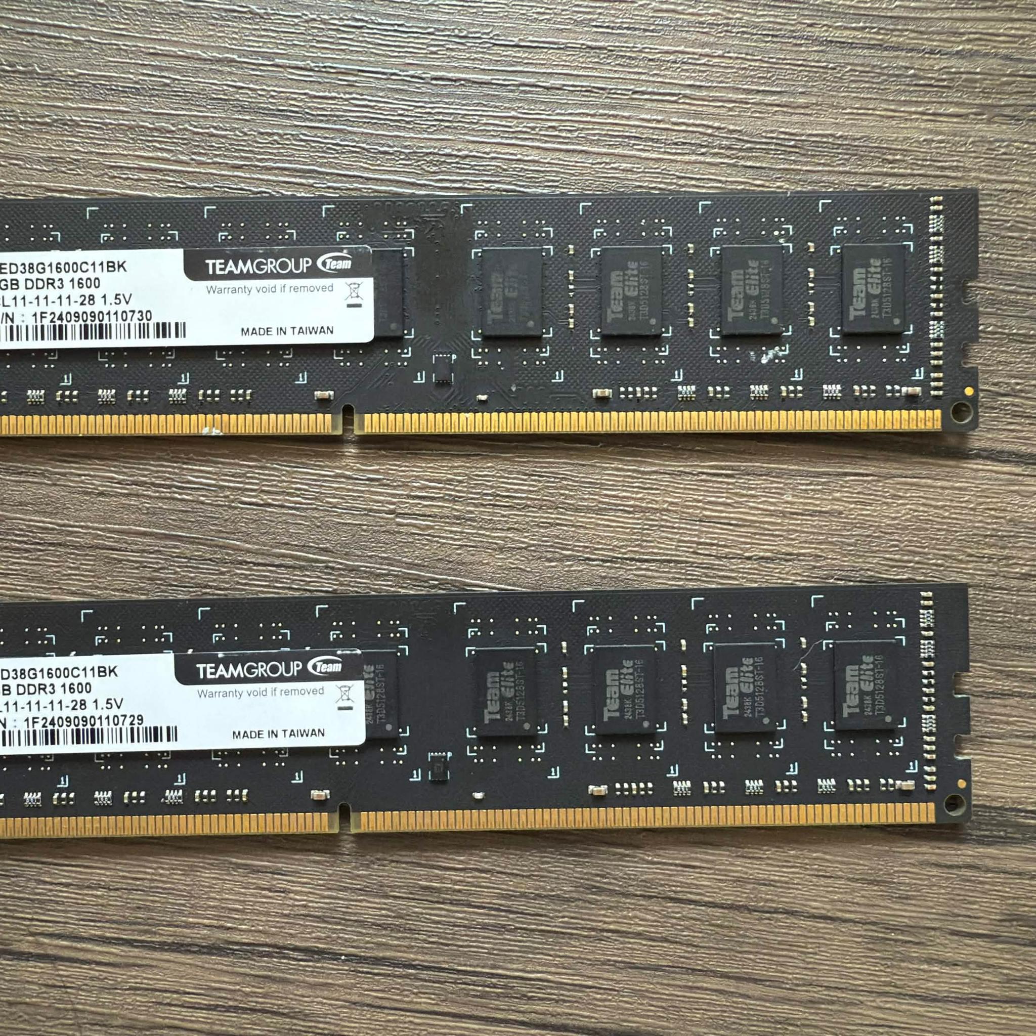 16Gb (2x8) DDR3 Teamgroup Dimm memory