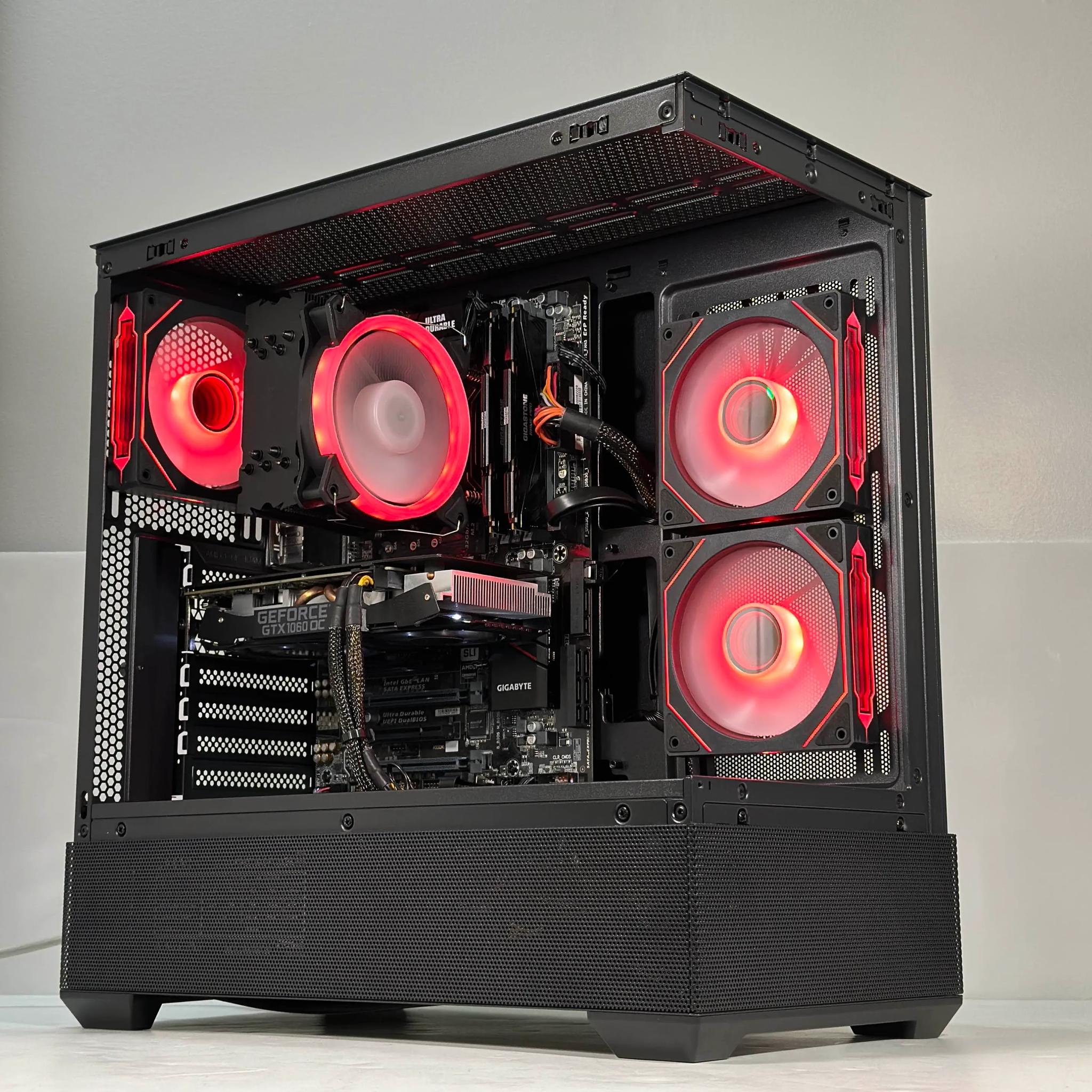 Intel i5-7400 | GTX 1060 3GB | 32GB RAM | 480GB SSD | WIFI | 1080p Black Gaming PC