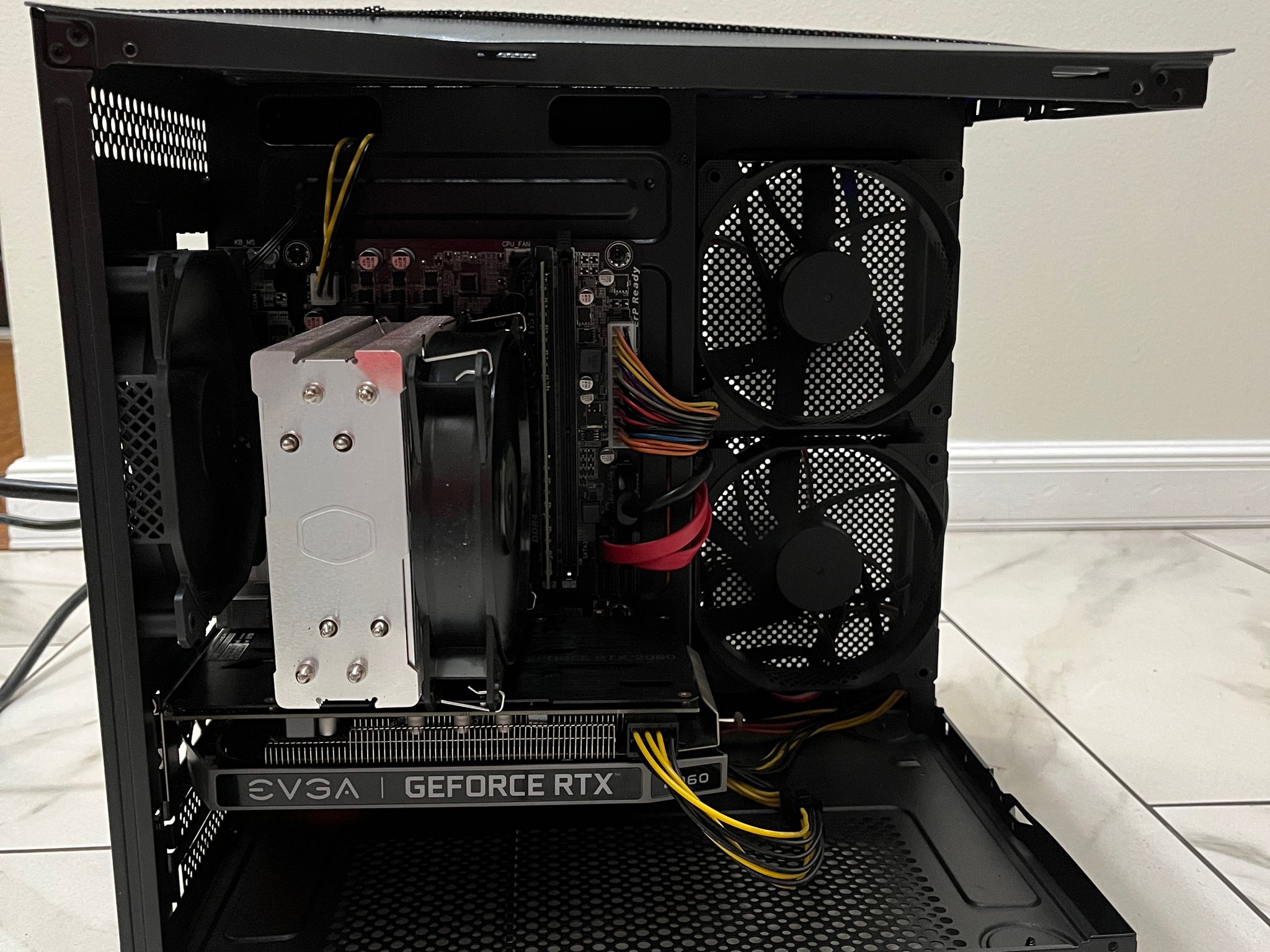 RTX 2060,Intel i5-7500,16GB RAM,870 GB Storage,Gaming PC w/Wi-Fi & BT-Defective Case,See Description