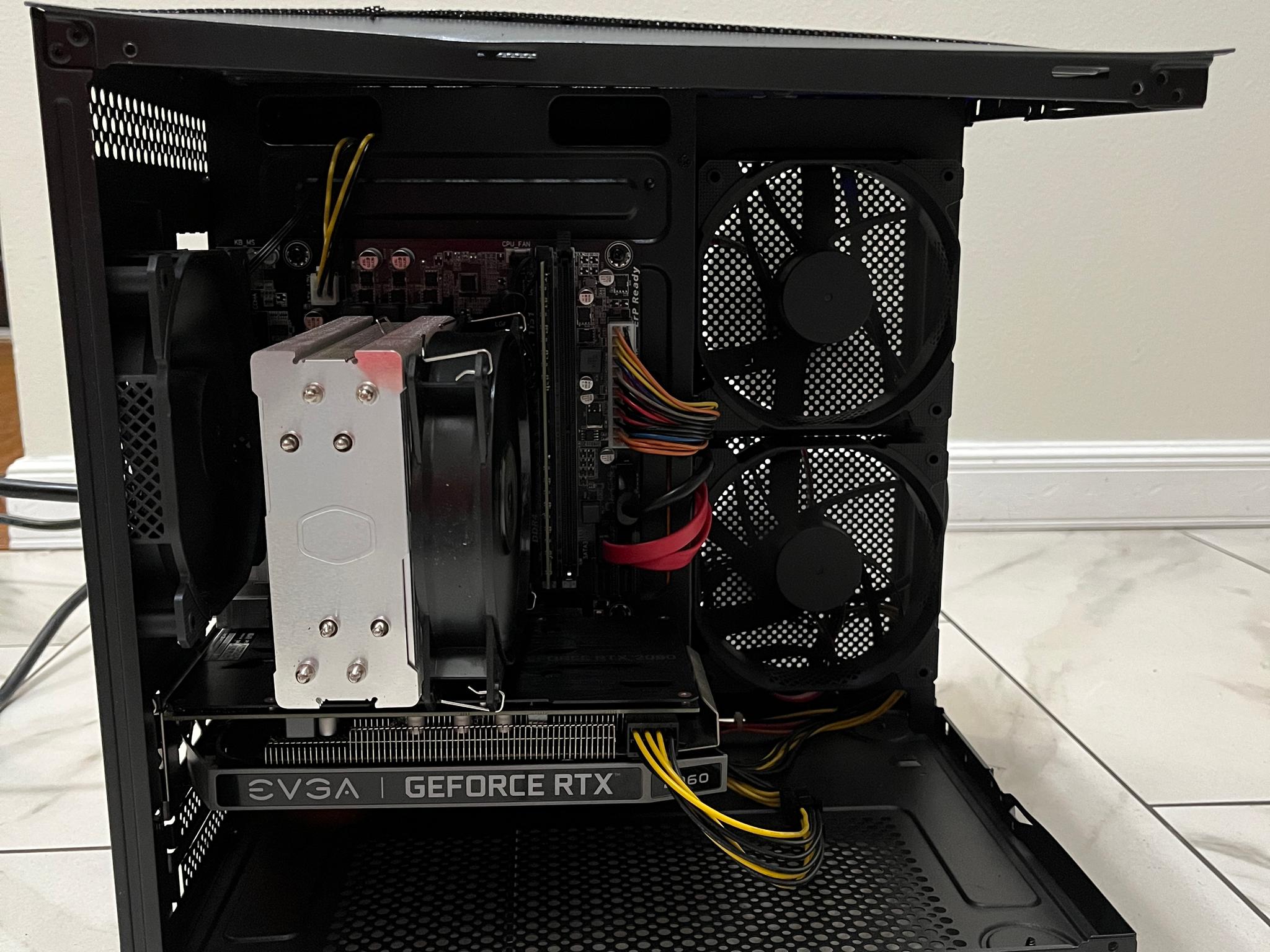 RTX 2060,Intel i5-7500,16GB RAM,870 GB Storage,Gaming PC w/Wi-Fi & BT-Defective Case,See Description