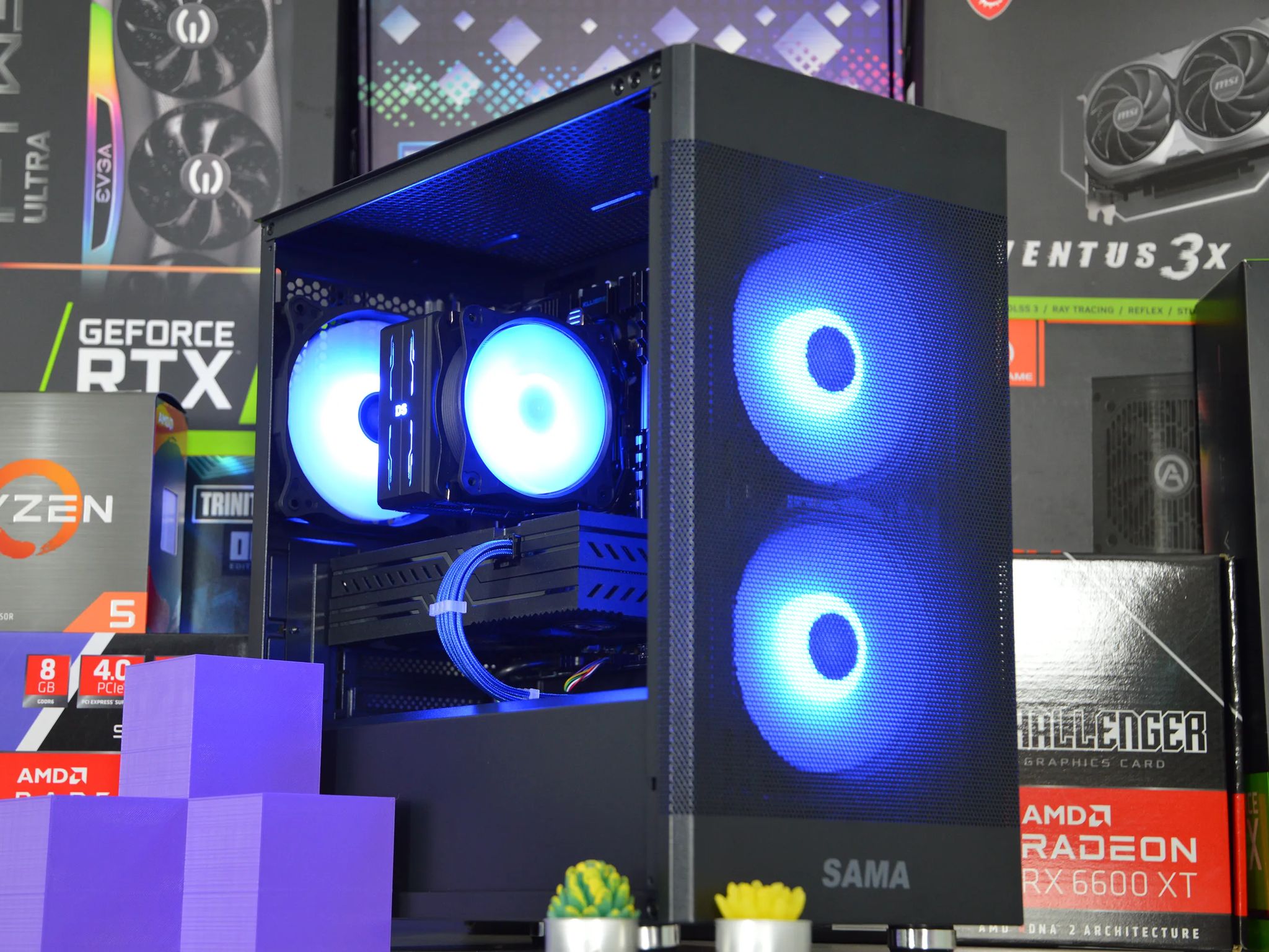 🔵⚫️| RX 580 8GB | INTEL XEON E5 2670 V3 | 16GB DDR4 RAM | 1TB NVME SSD | Midnight Cobalt |