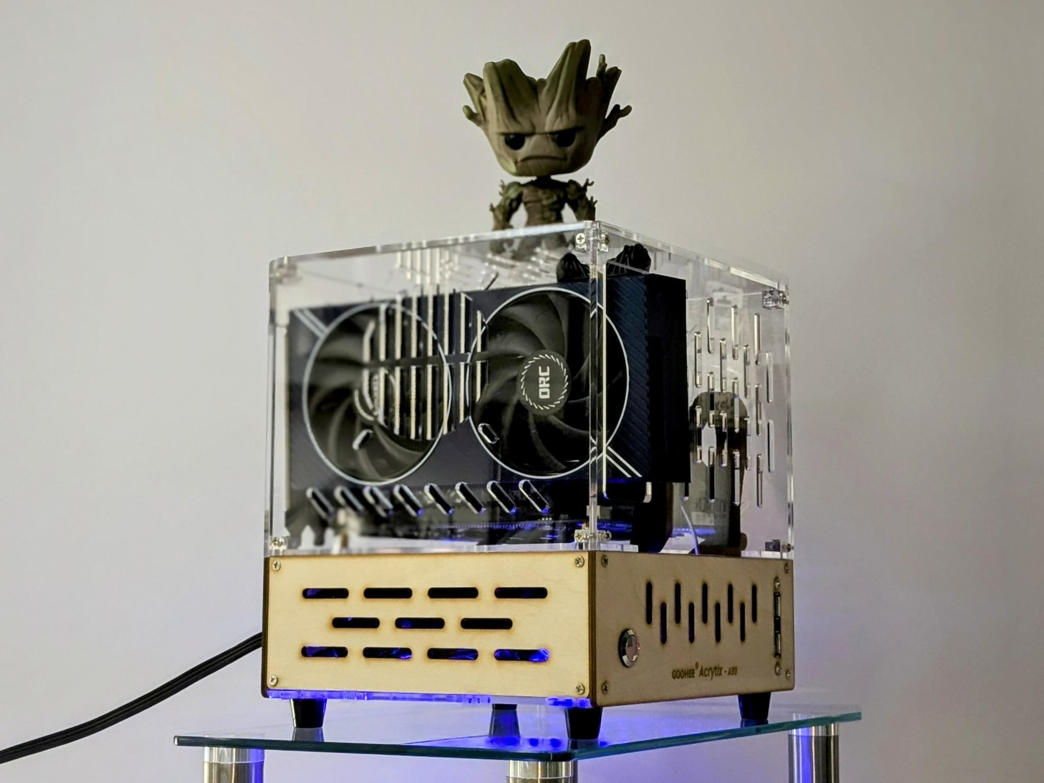 "Holo-Wood" Beast(AM5)🪵Intel ARC A750🧬Ryzen 5 8400F🧬32GB DDR5 RAM🧬1TB NVMe M.2 SSD🧬Windows 11 Pro✅