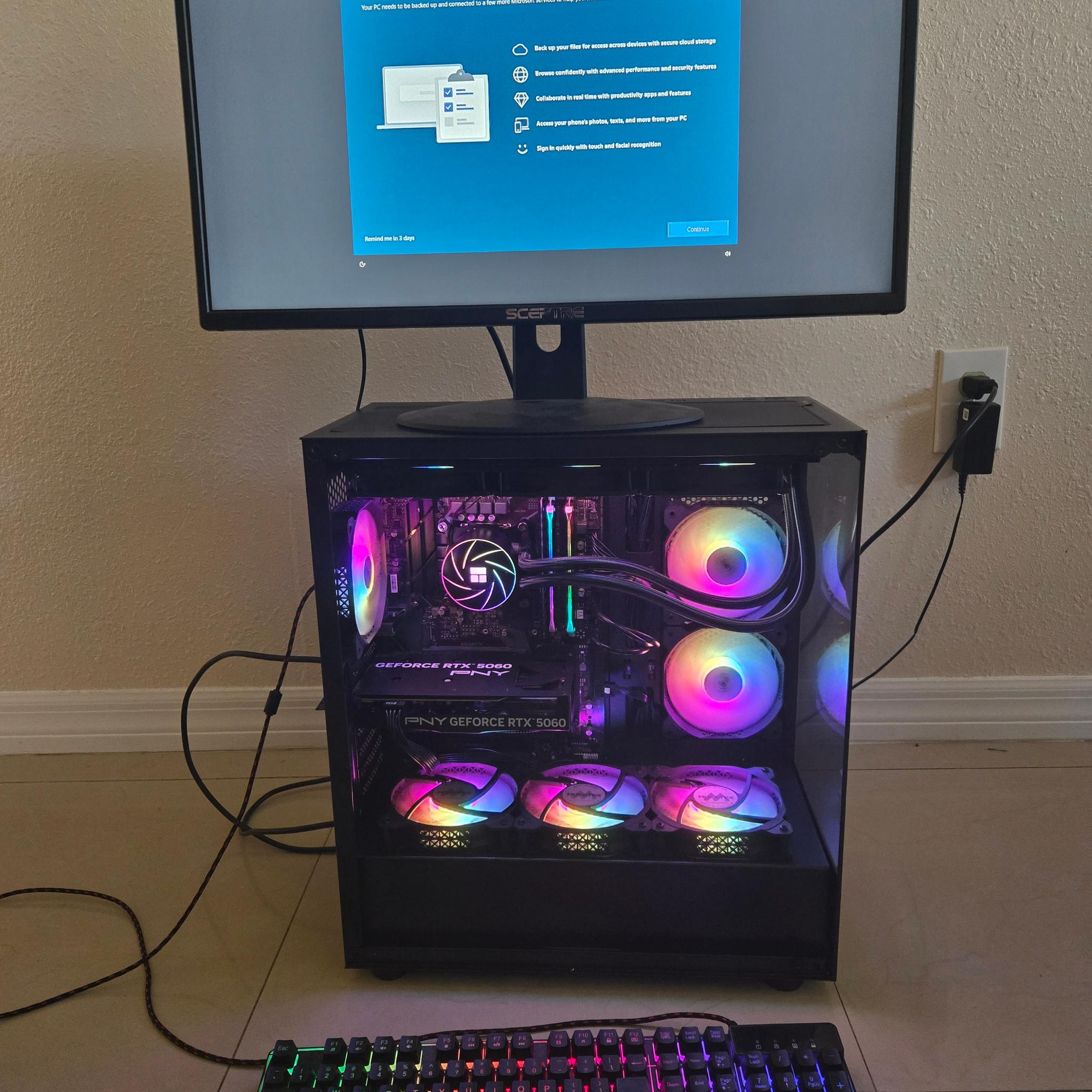 Full Gaming Setup – RTX 5060 + i7 11700kf– Monitor, Keyboard & Mouse Included