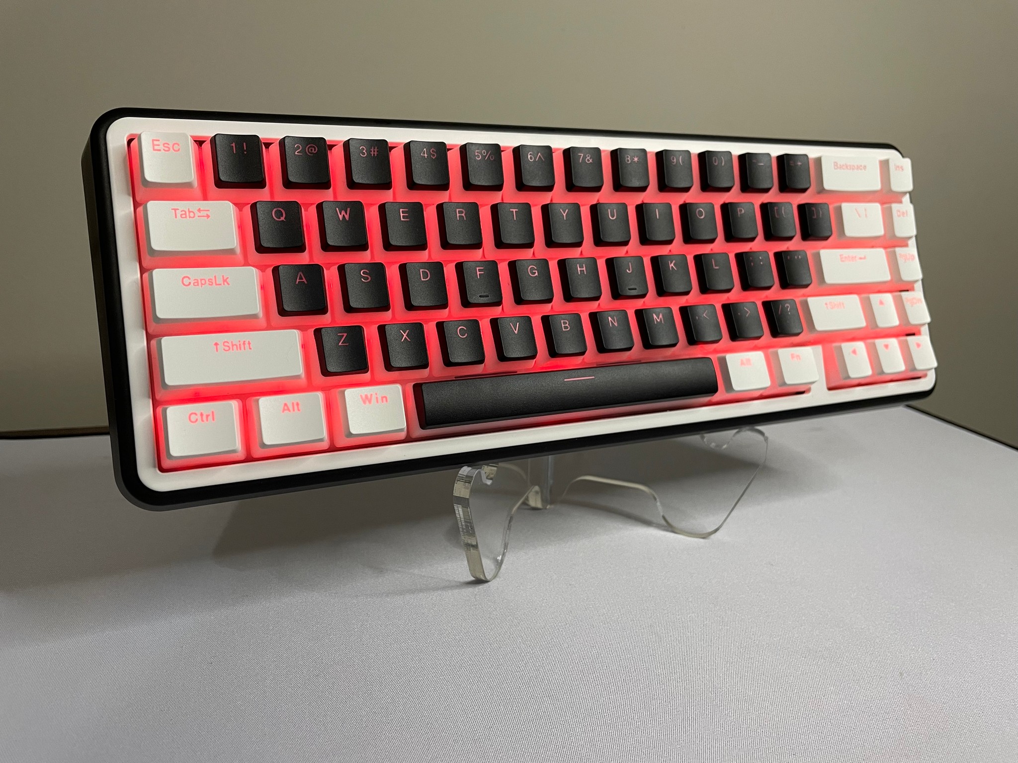 WK60 Mechanical Gaming Keyboard Wireless - Pudding Keycaps with Thocky Switches