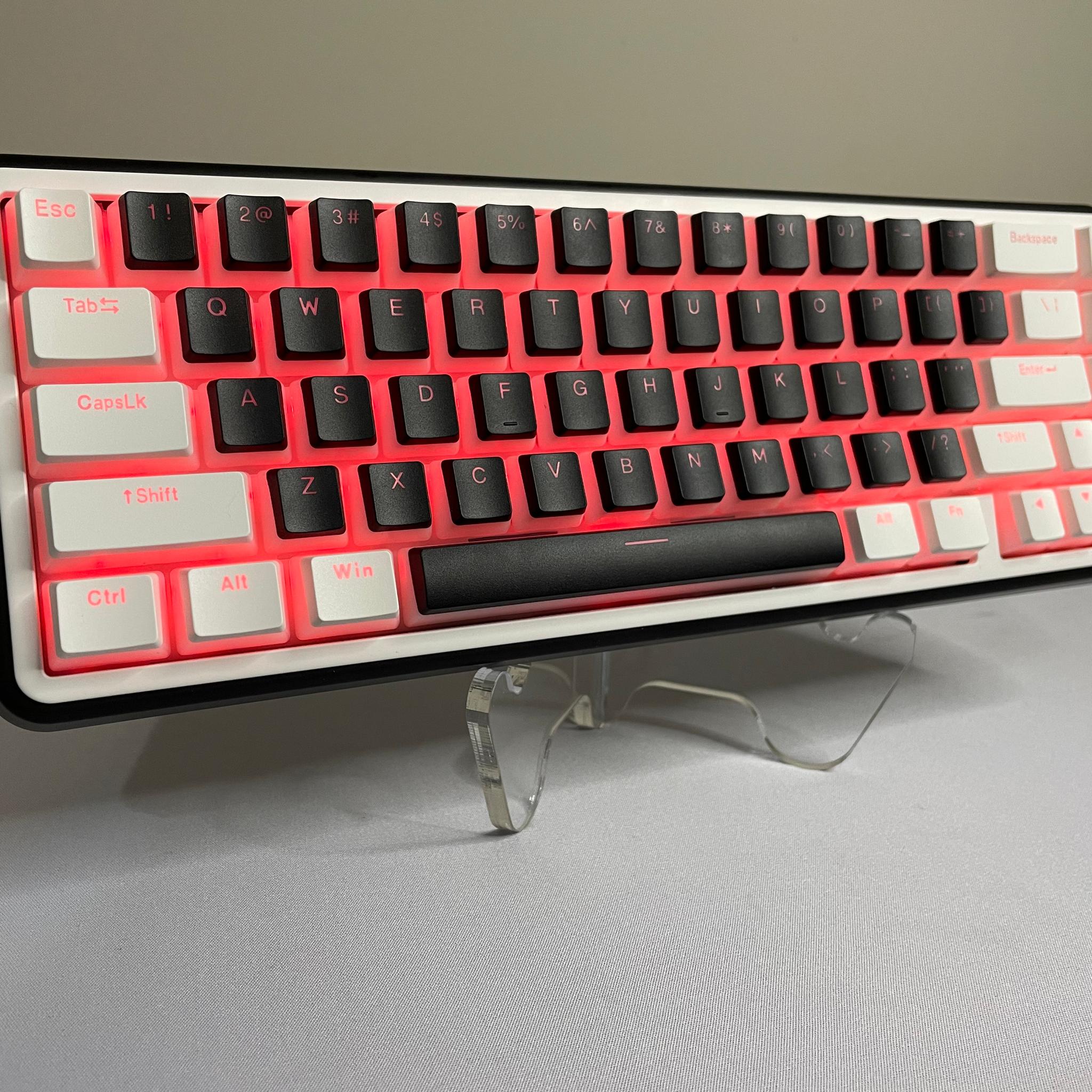 WK60 Mechanical Gaming Keyboard Wireless - Pudding Keycaps with Thocky Switches