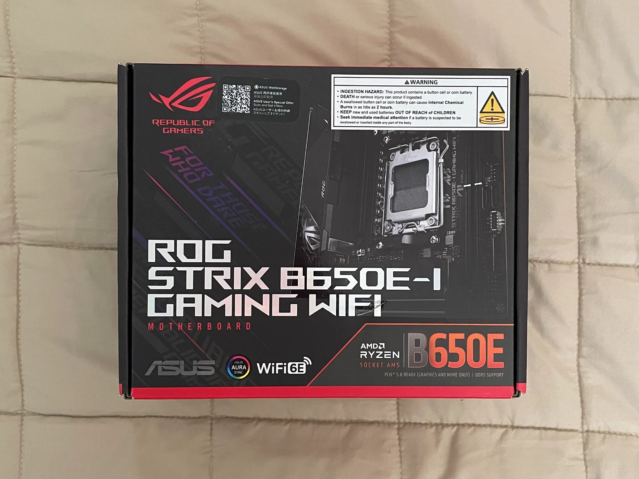ASUS ROG STRIX B650E-I GAMING WIFI AM5 AMD Motherboard