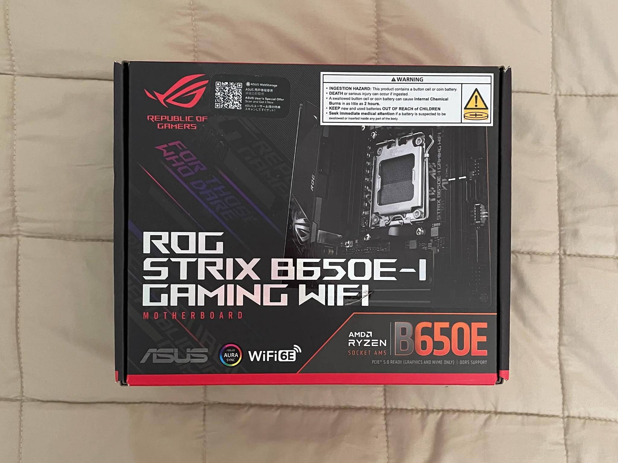 ASUS ROG STRIX B650E-I GAMING WIFI AM5 AMD Motherboard