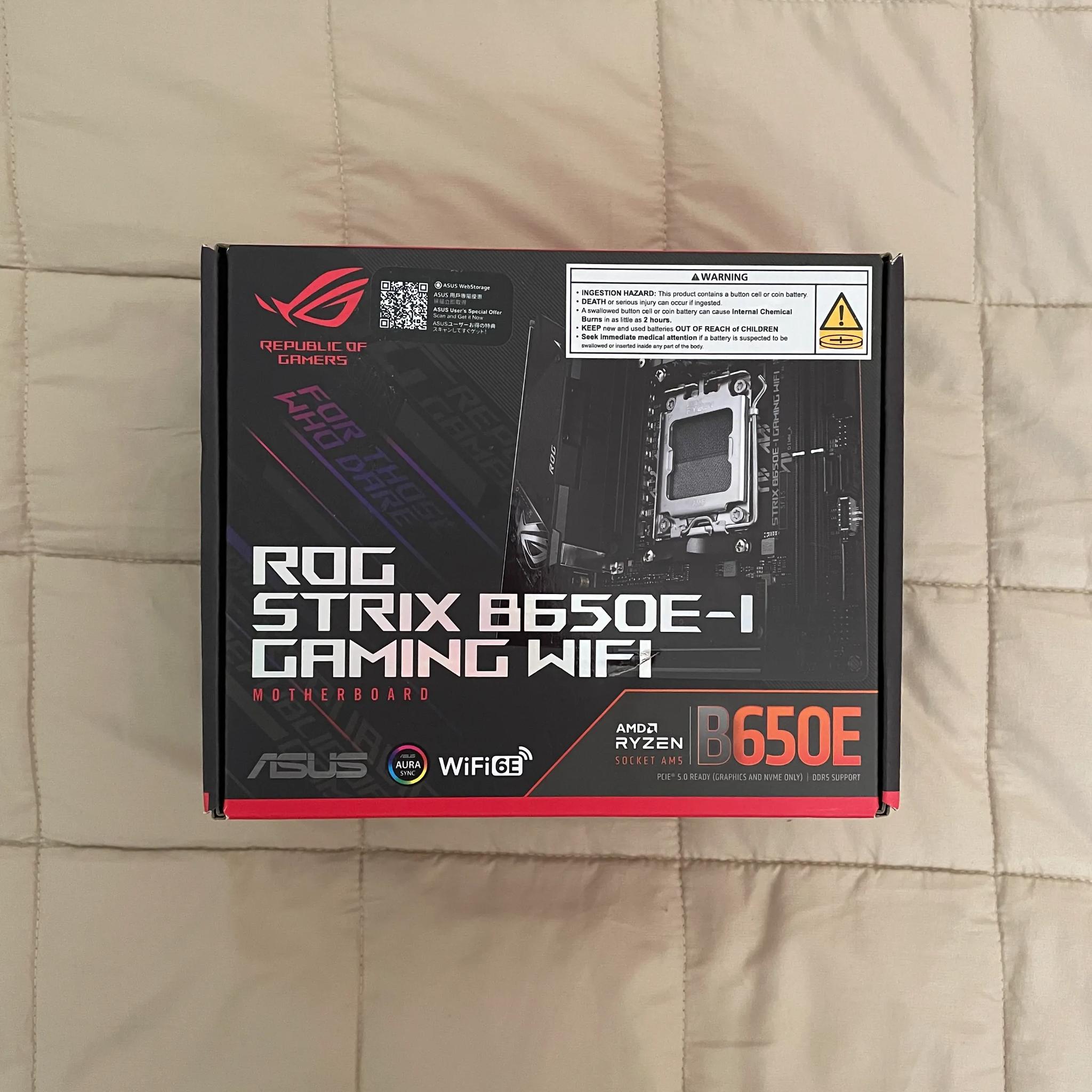 ASUS ROG STRIX B650E-I GAMING WIFI AM5 AMD Motherboard