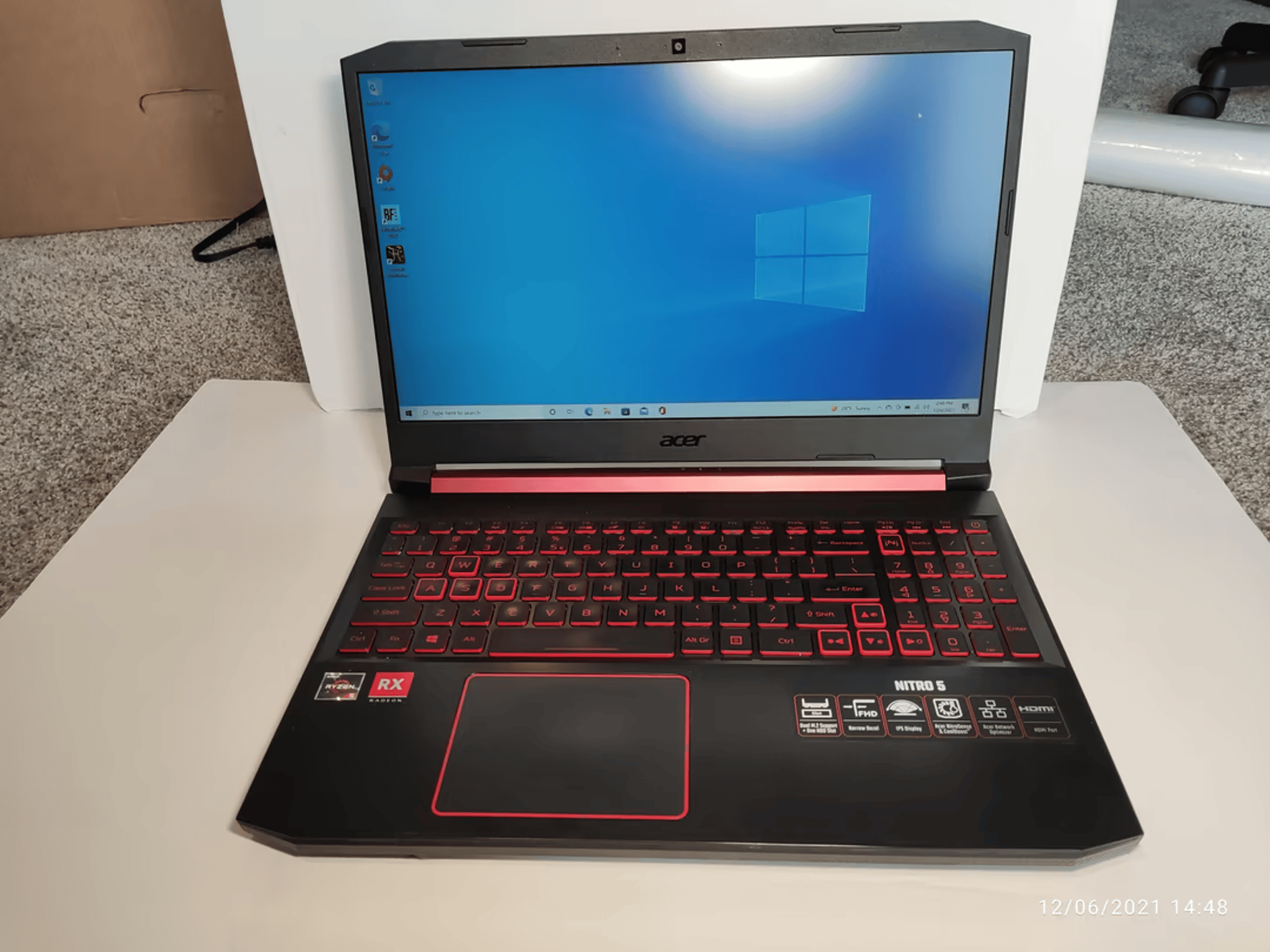 Acer Nitro 5 15.6" 1080p, Ryzen 5 3550H, RX560X GPU, 16gb Ram, 256GB + 500GB SSD Storage Laptop